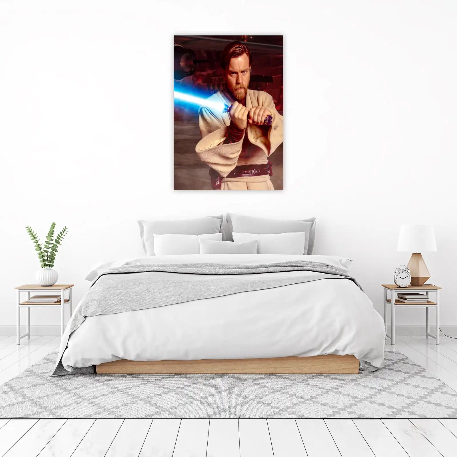 Obi-Wan Kenobi Blue Lightsaber Wall Art