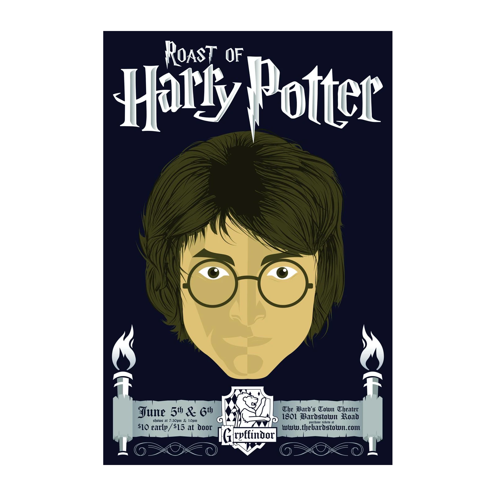 Harry Potter Minimalist Portrait Wall Art