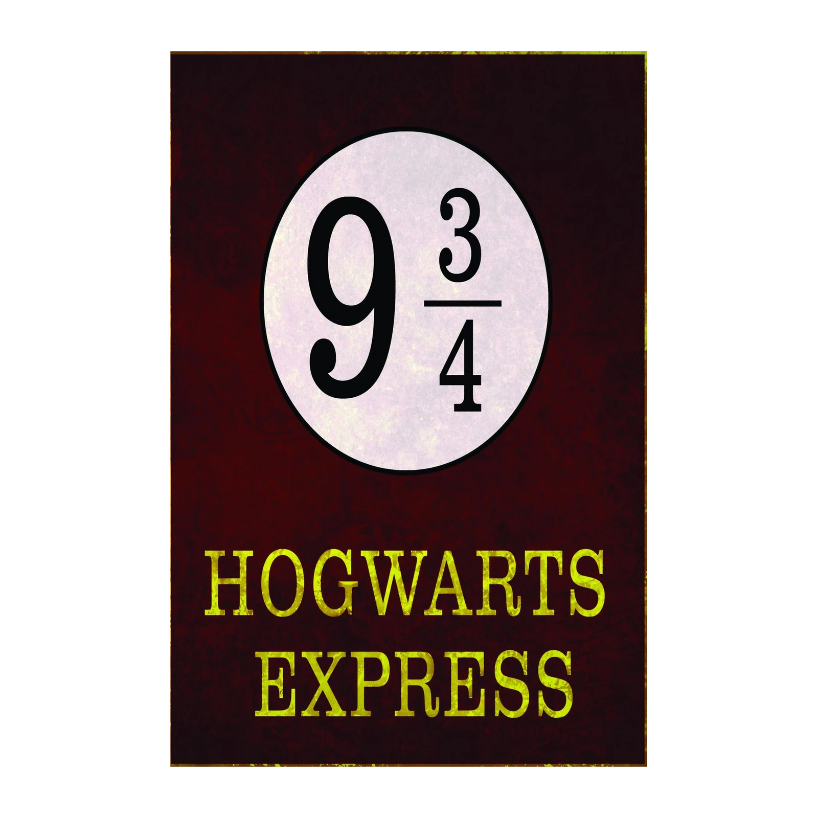 9 3/4 Hogwarts Express Wall Art - Wizarding World Art