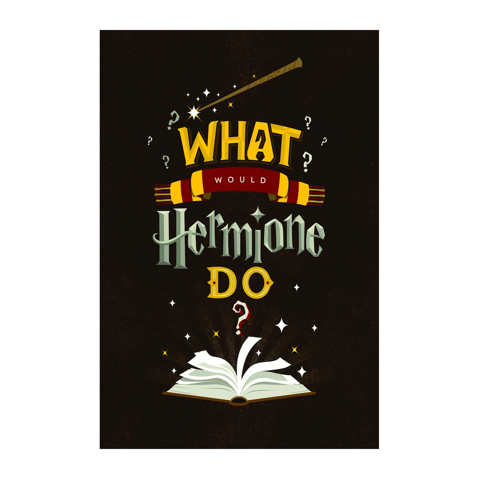 What Would Hermione Do? Magical Wisdom Wall Art