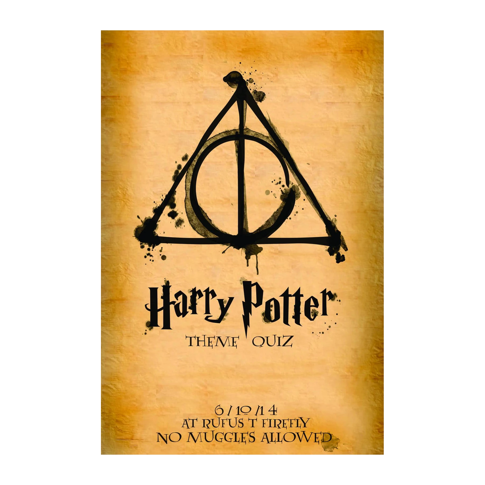 Harry Potter Deathly Hallows Themed Wall Art
