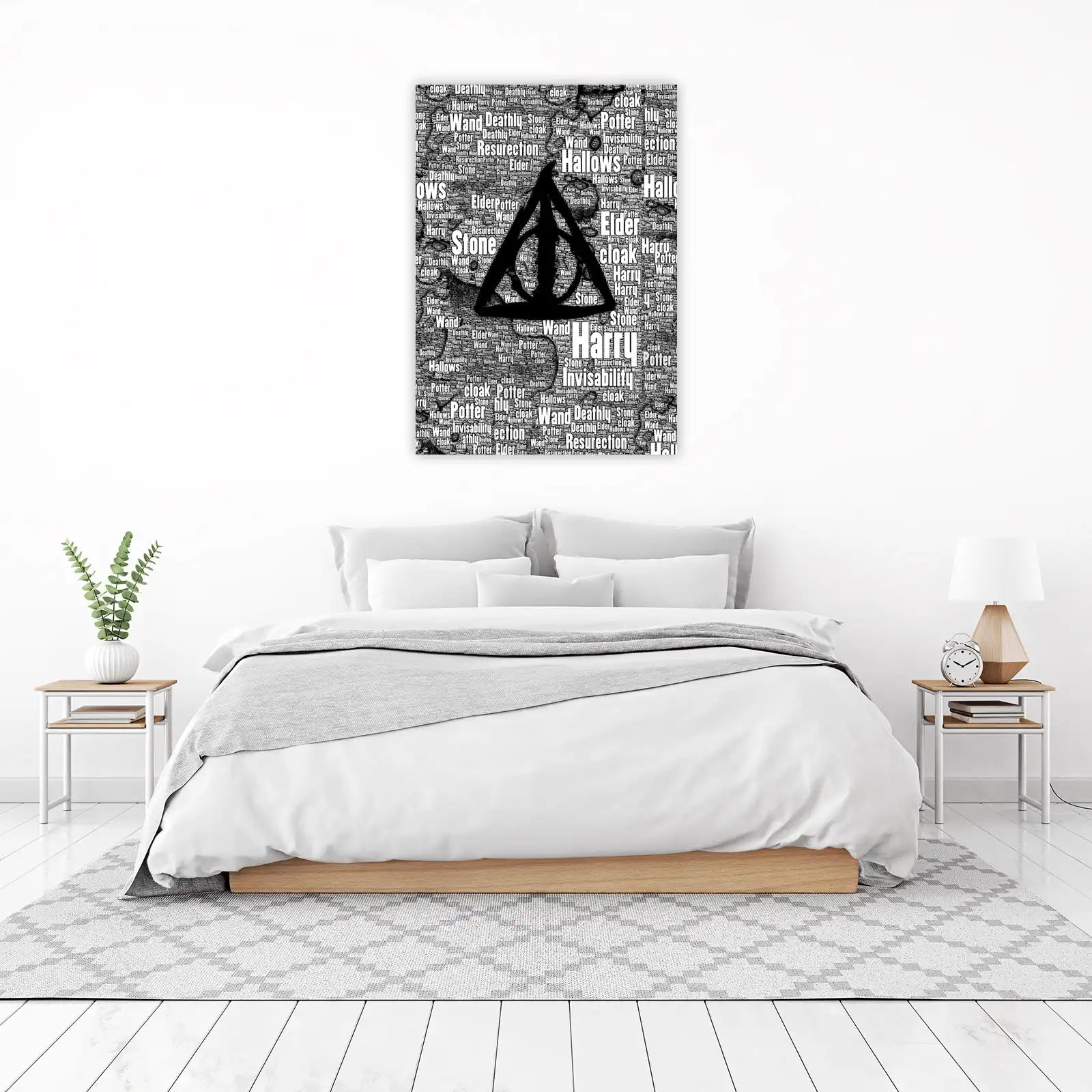 Deathly Hallows Word Art Wall Art