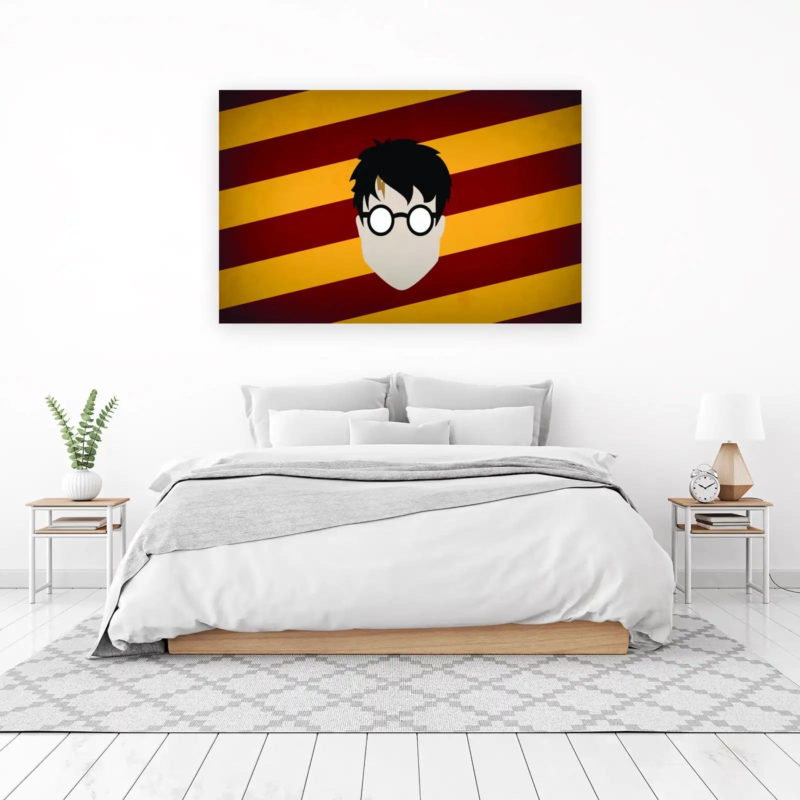 Minimalist Harry Potter & Scar Wall Art