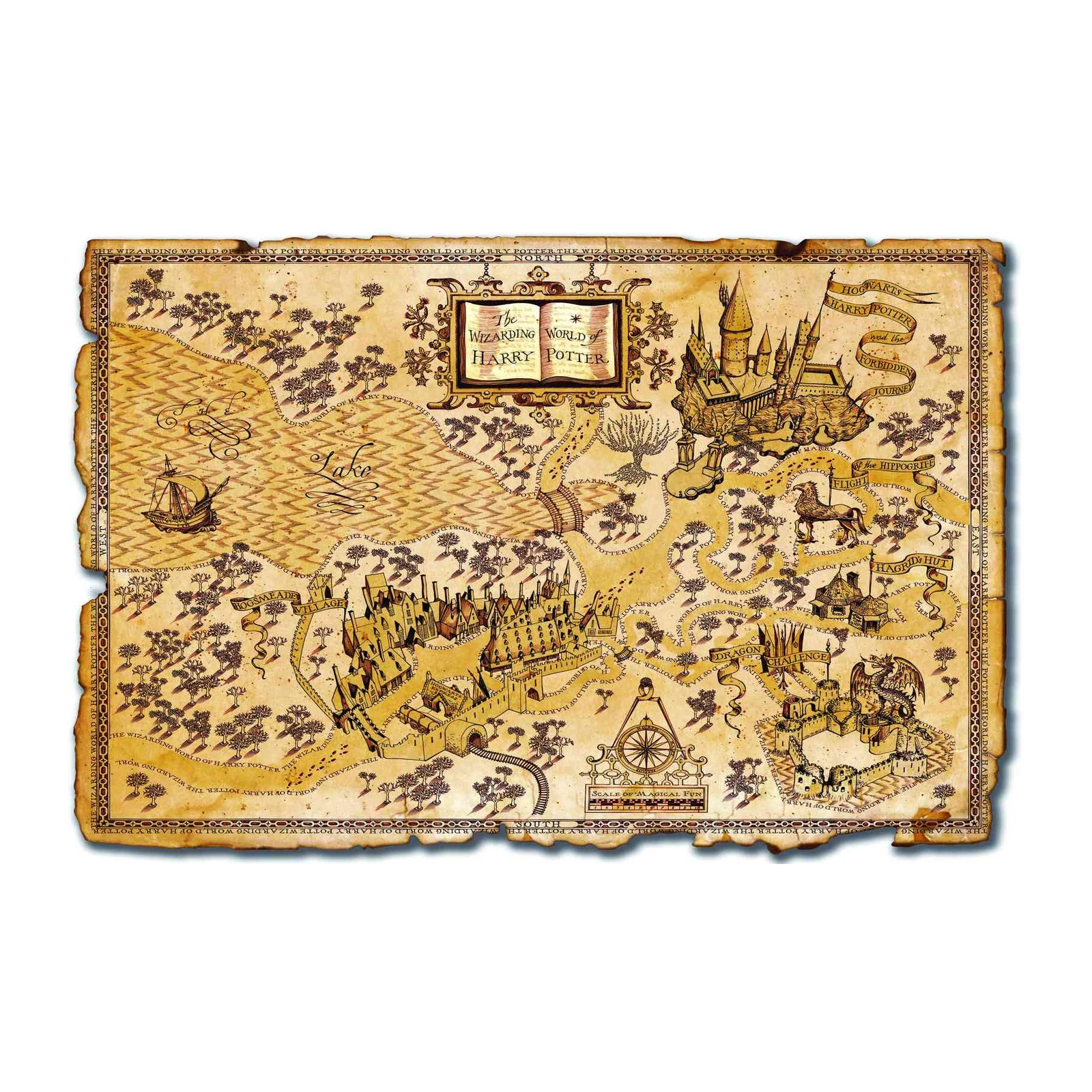 Wizarding World Harry Potter Map Wall Art
