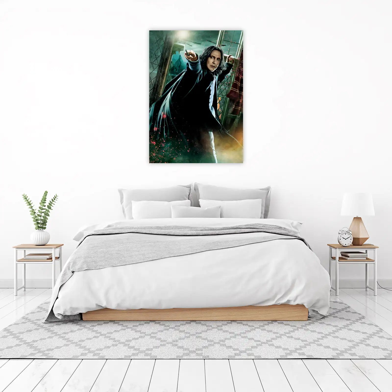 Dramatic Snape Magic Spell Wall Art