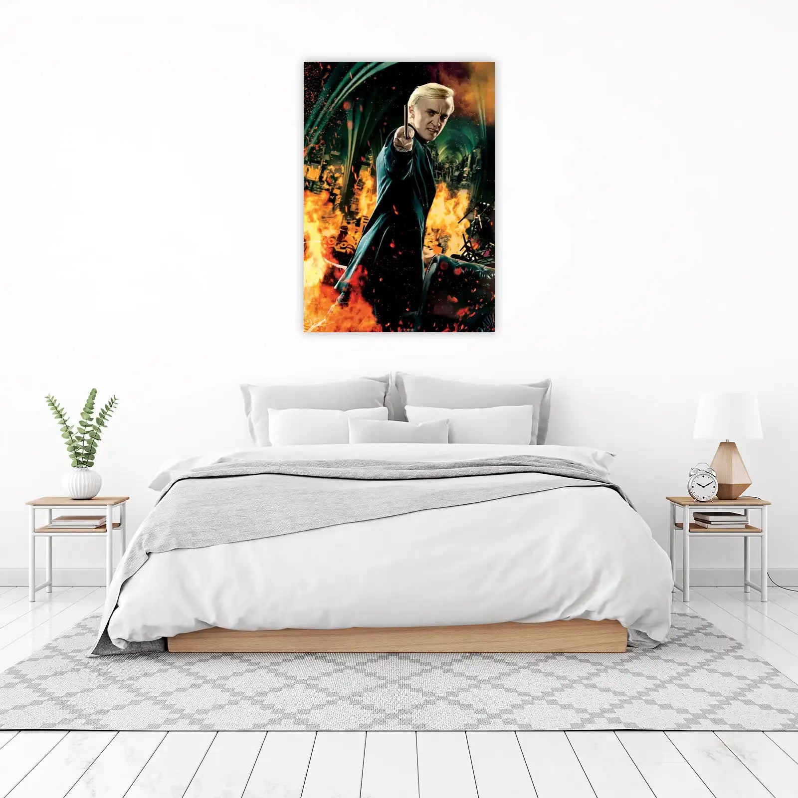 Draco Malfoy Fiery Duel Wall Art