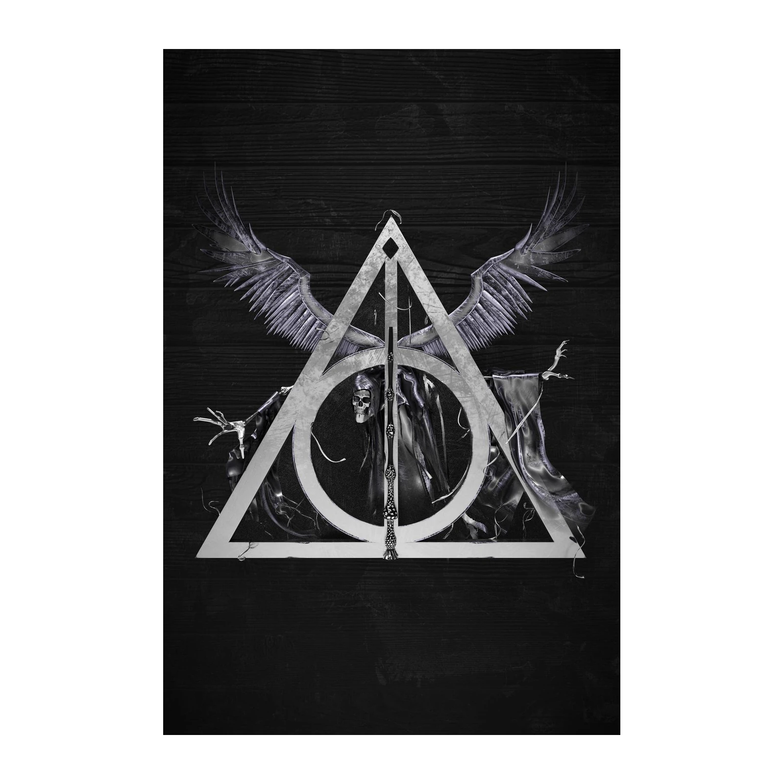 Dark Magic Deathly Hallows Wall Art
