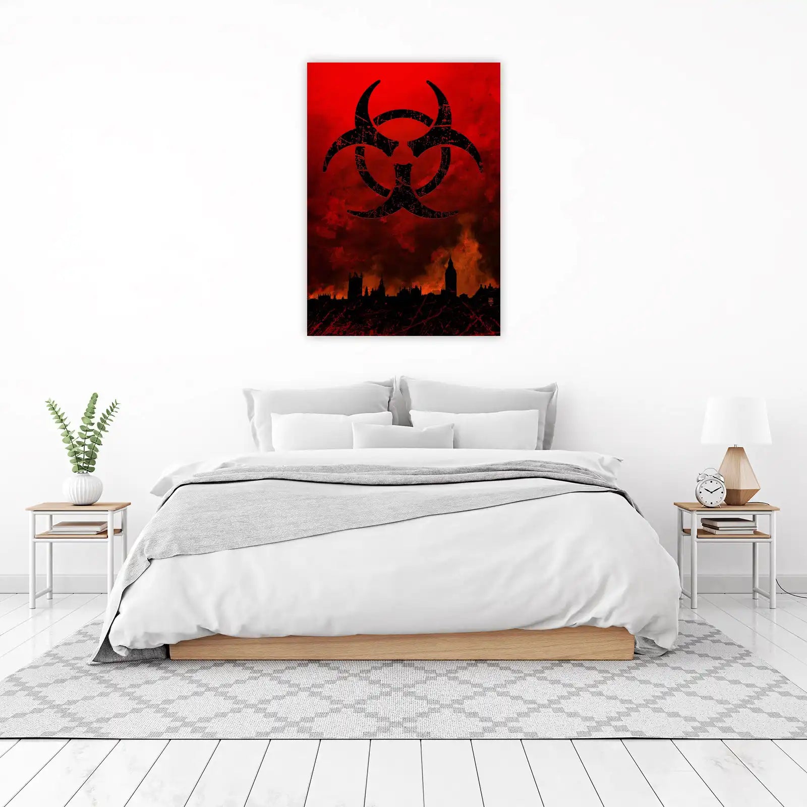 Biohazard London Skyline Wall Art