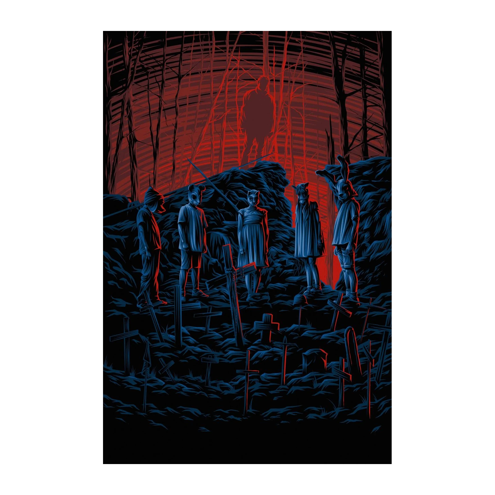 Mysterious Forest Figures Wall Art