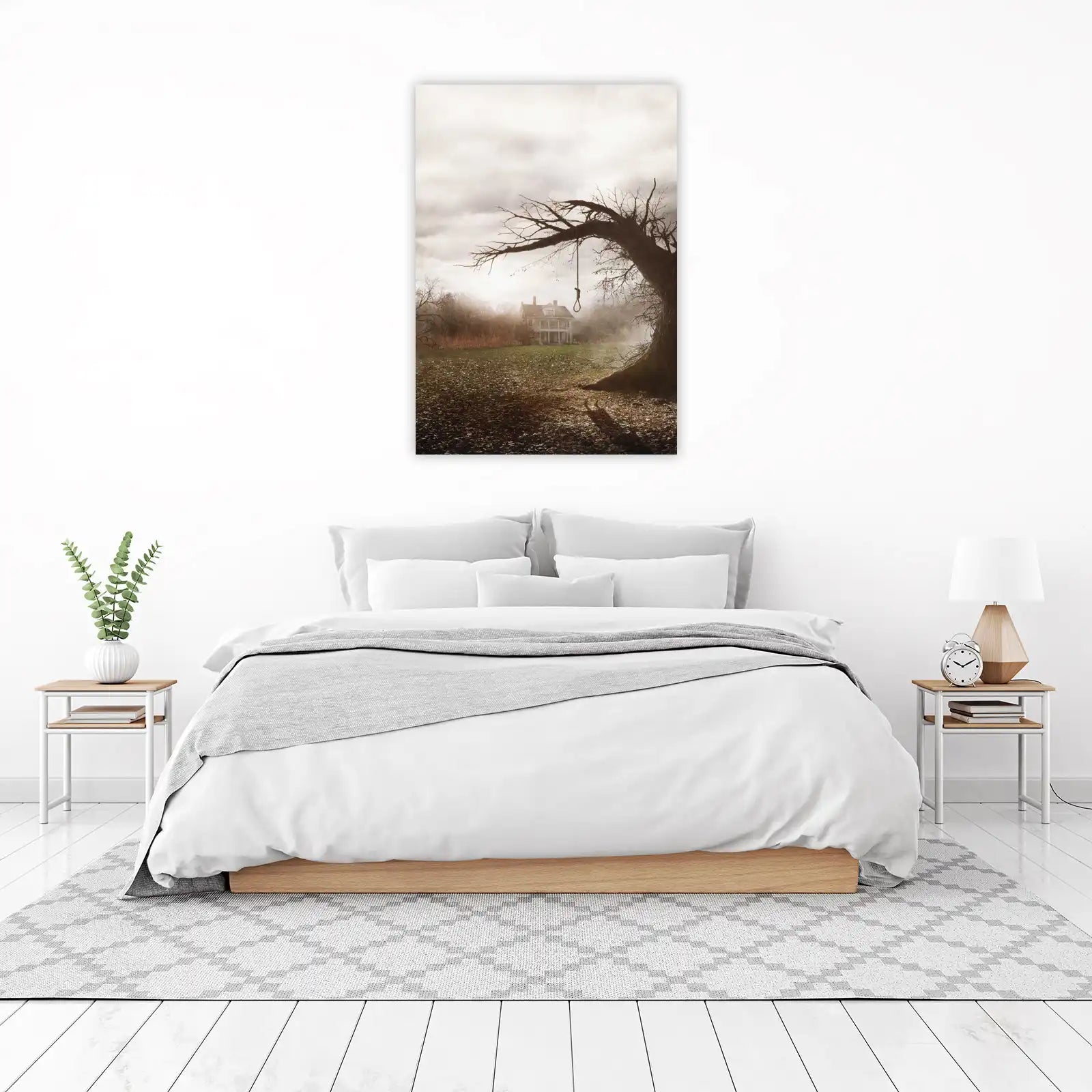 Haunted House & Noose Wall Art