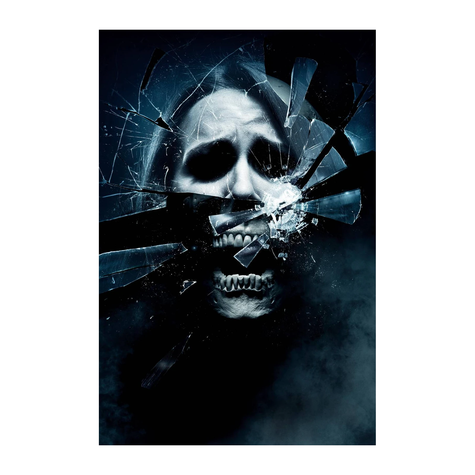 Terrifying Cracked Skull Nightmare Wall Art