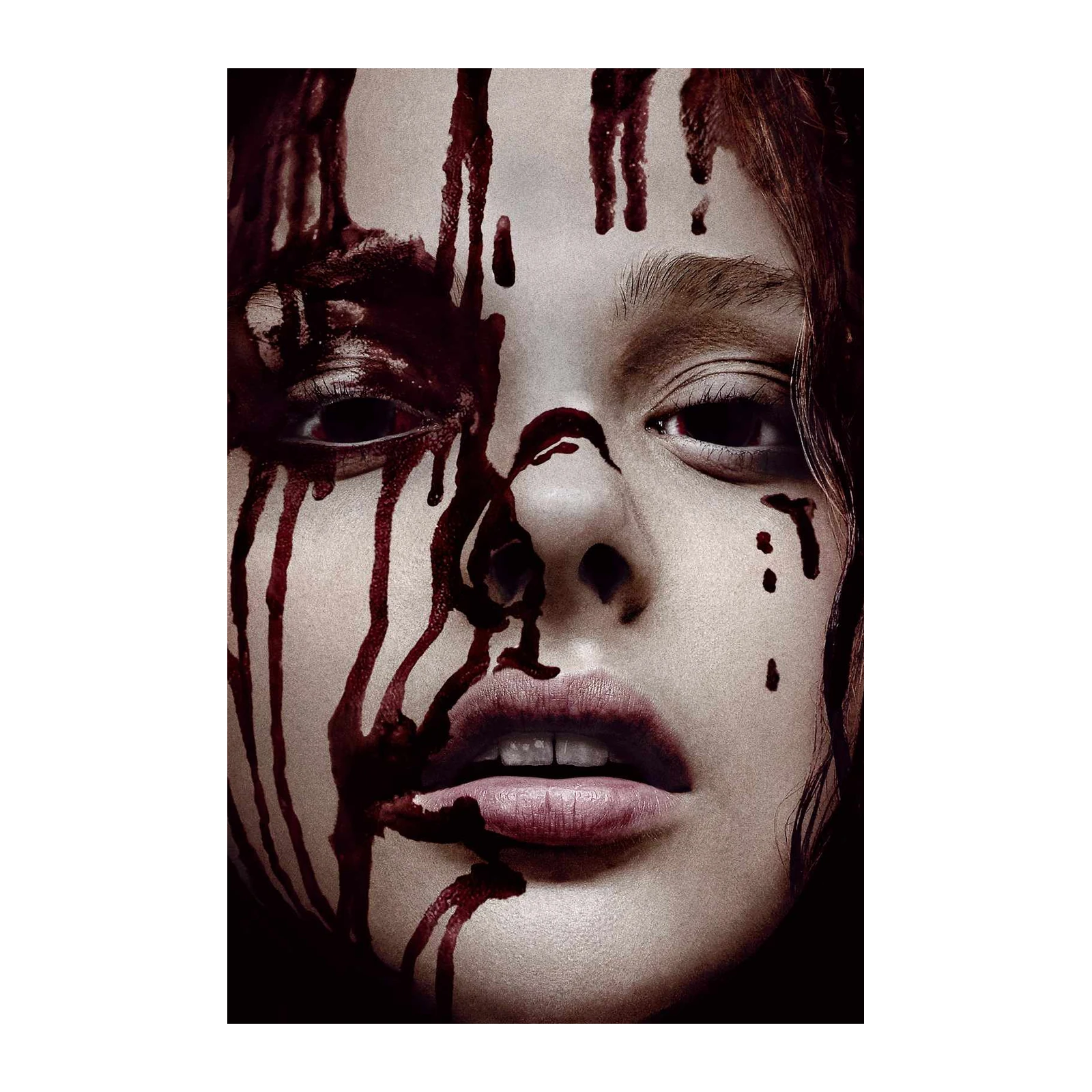 Gothic Blood Drip Portrait Wall Art