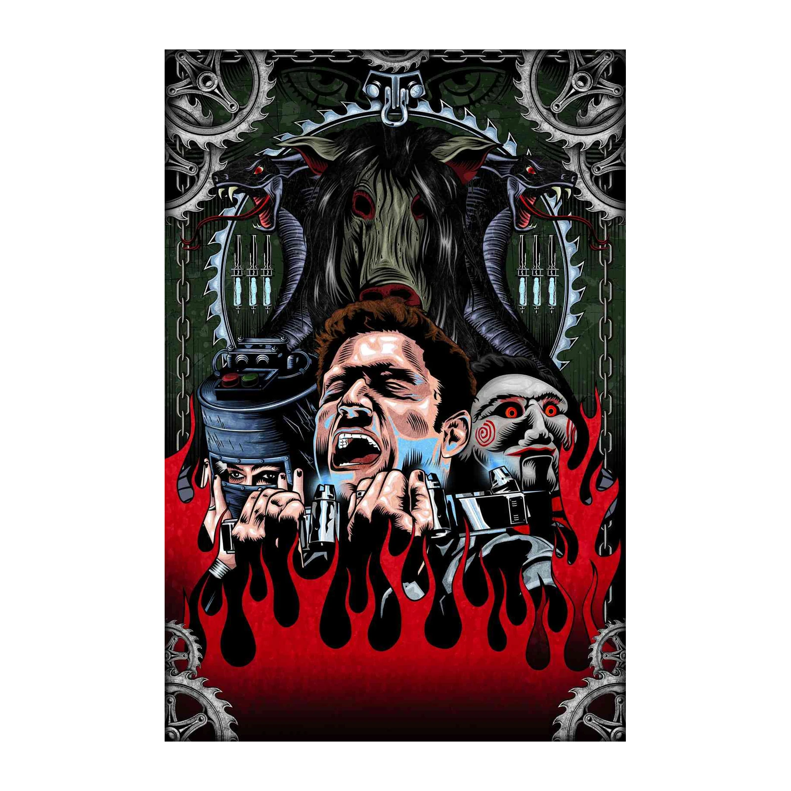 Horror Movie Fan Art Wall Art