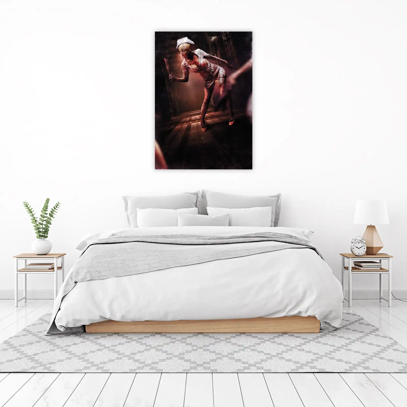 Horror Nurse with Blade Wall Art