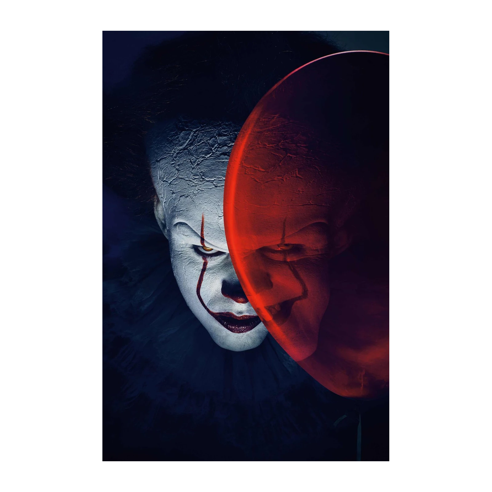 Scary Clown Red Balloon Wall Art