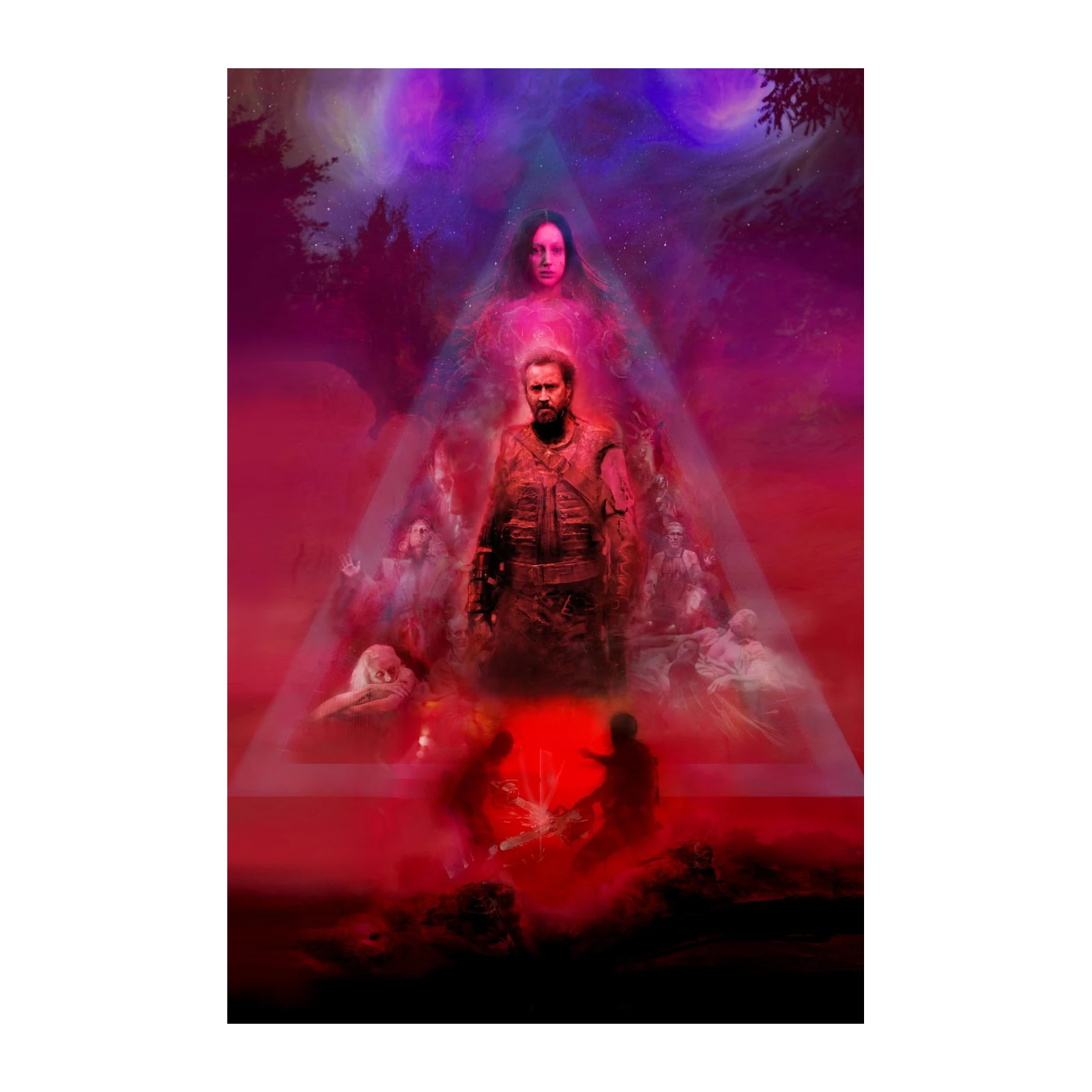 Mysterious Figure with Nicolas Cage Wall Art