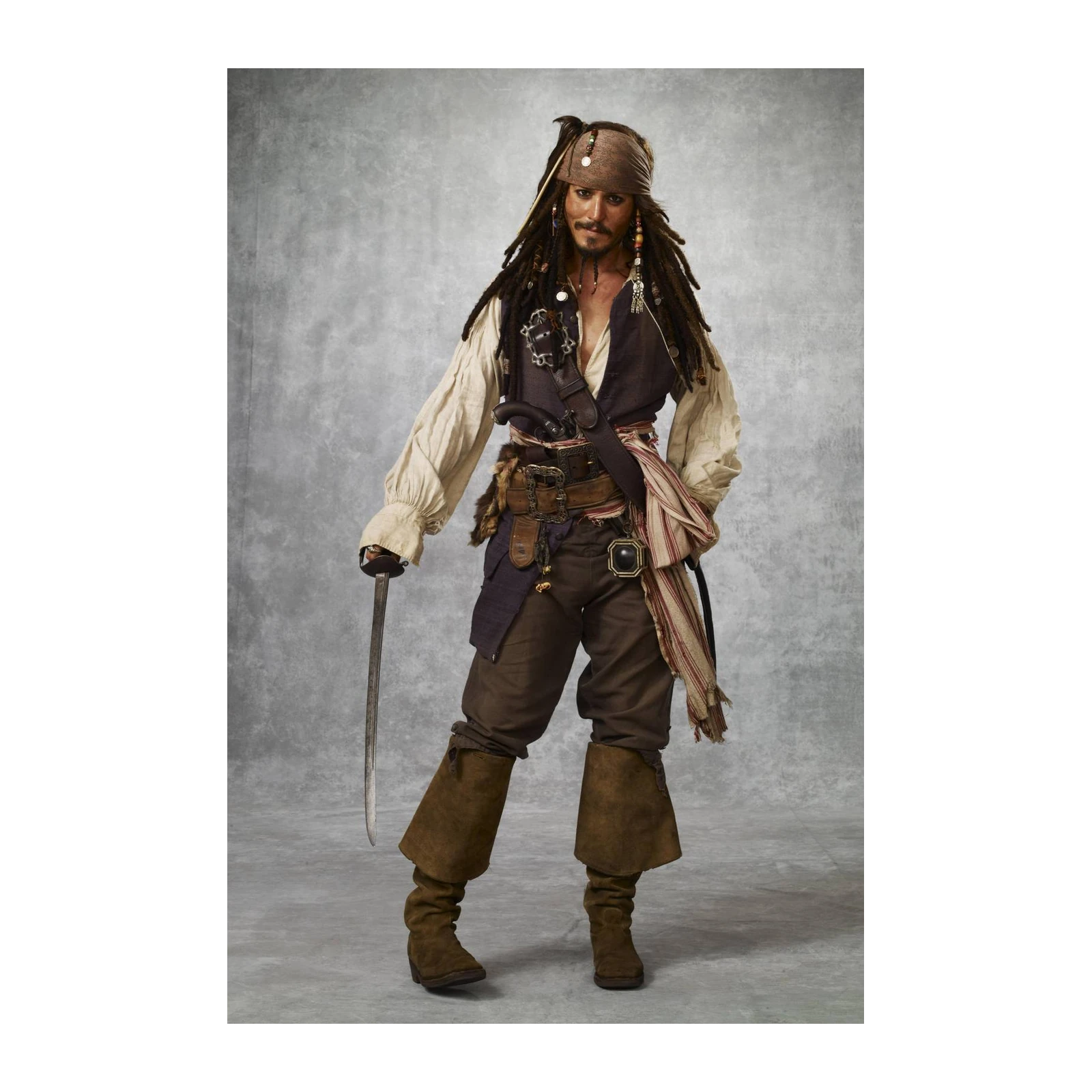 Iconic Pirate Captain Jack Sparrow Wall Art