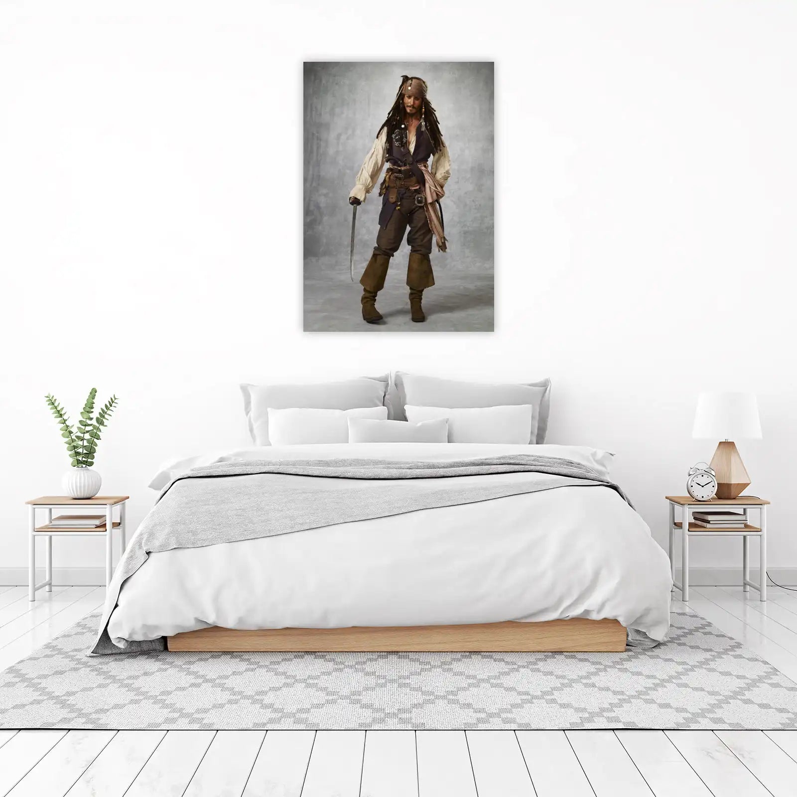 Iconic Pirate Captain Jack Sparrow Wall Art