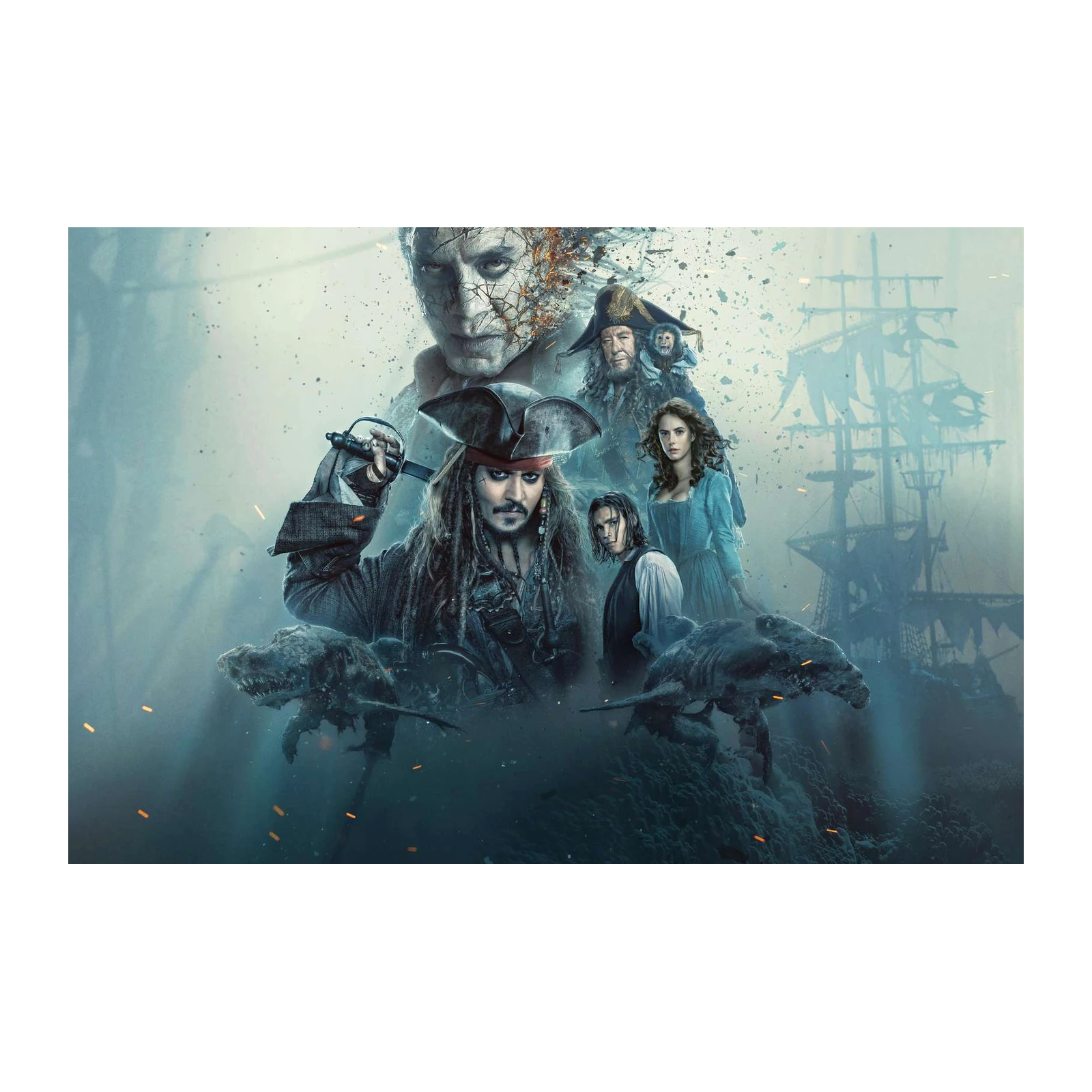 Pirates of the Caribbean Jack Sparrow Wall Art