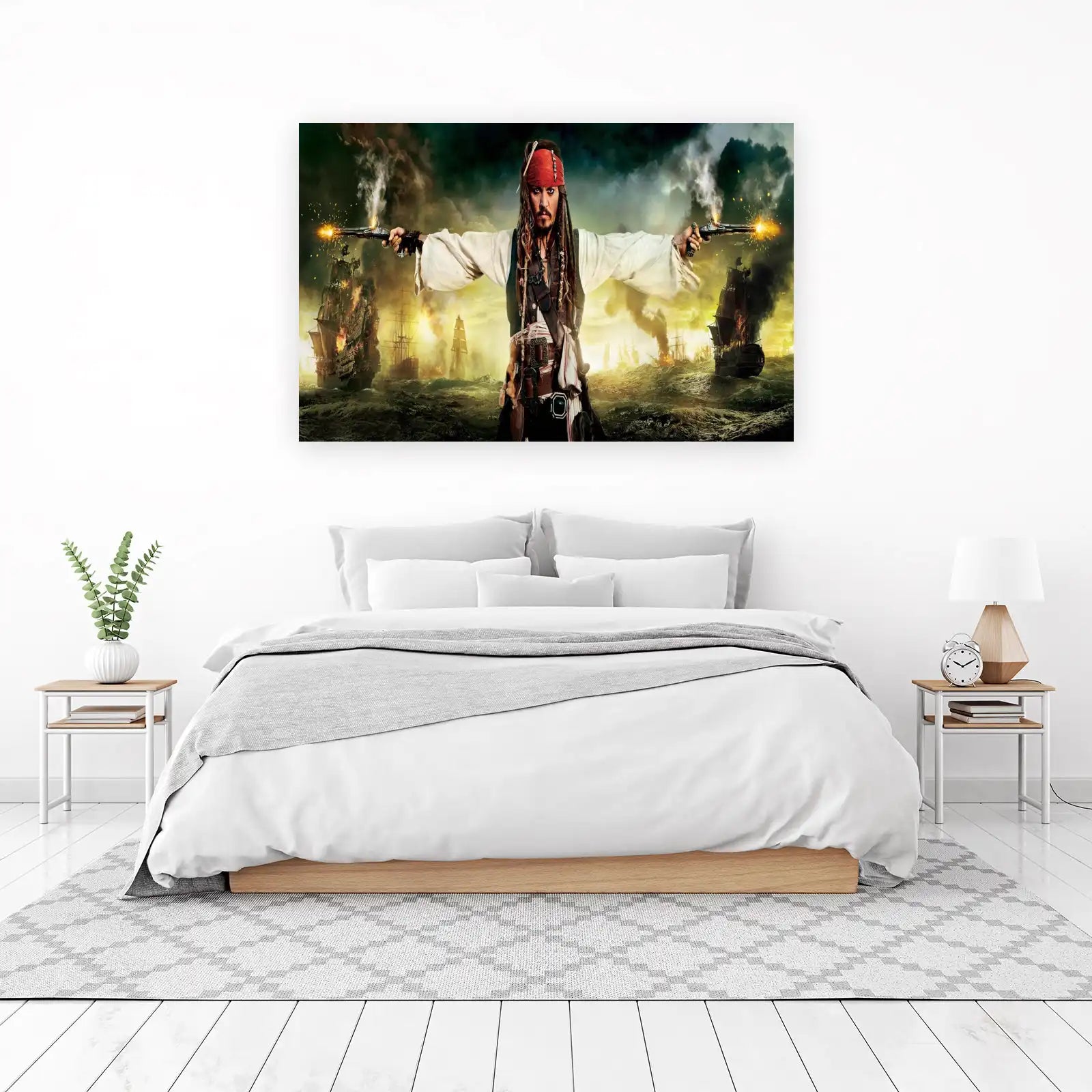 Pirate Captain Action Scene Wall Art