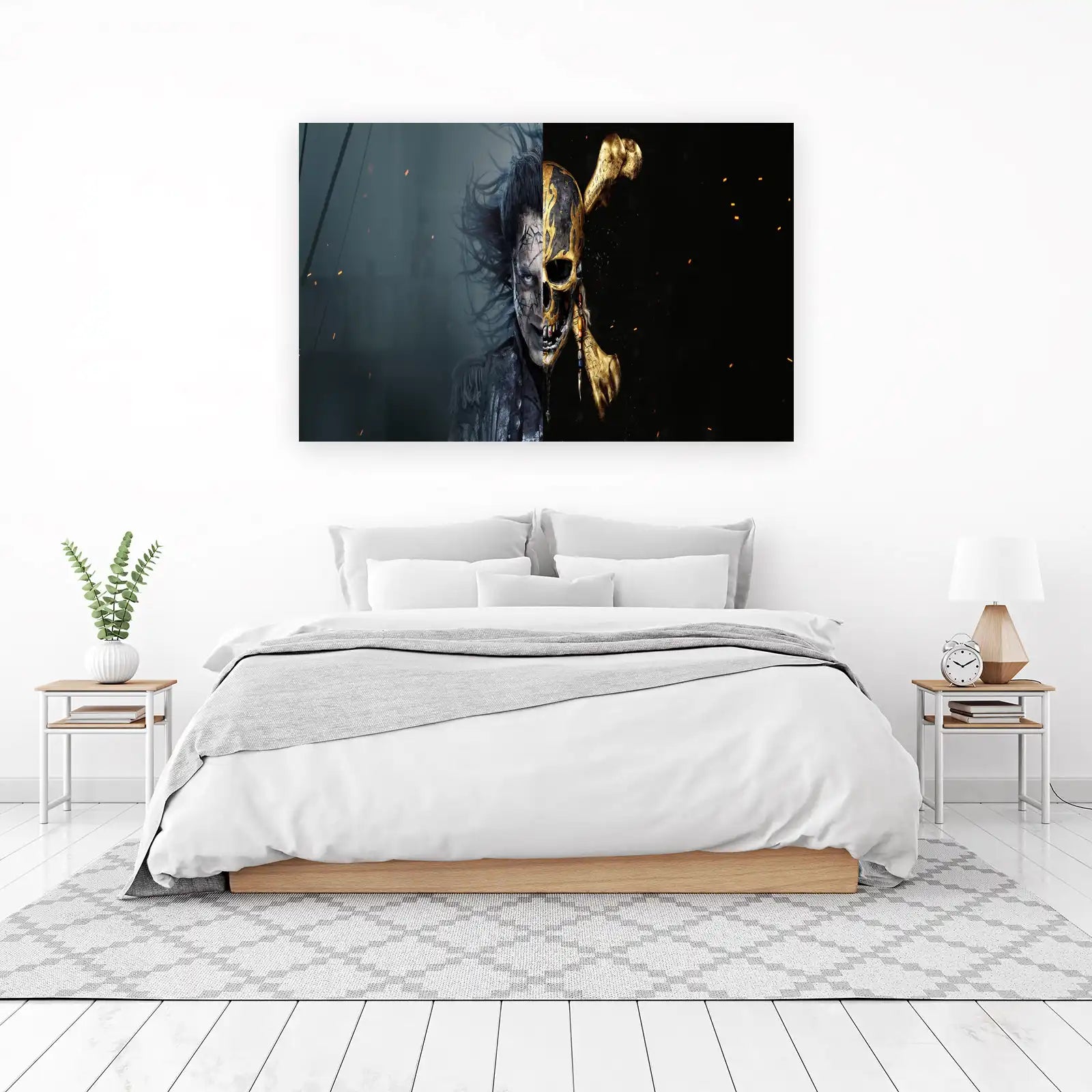 Mysterious Pirate Skull & Portrait Wall Art