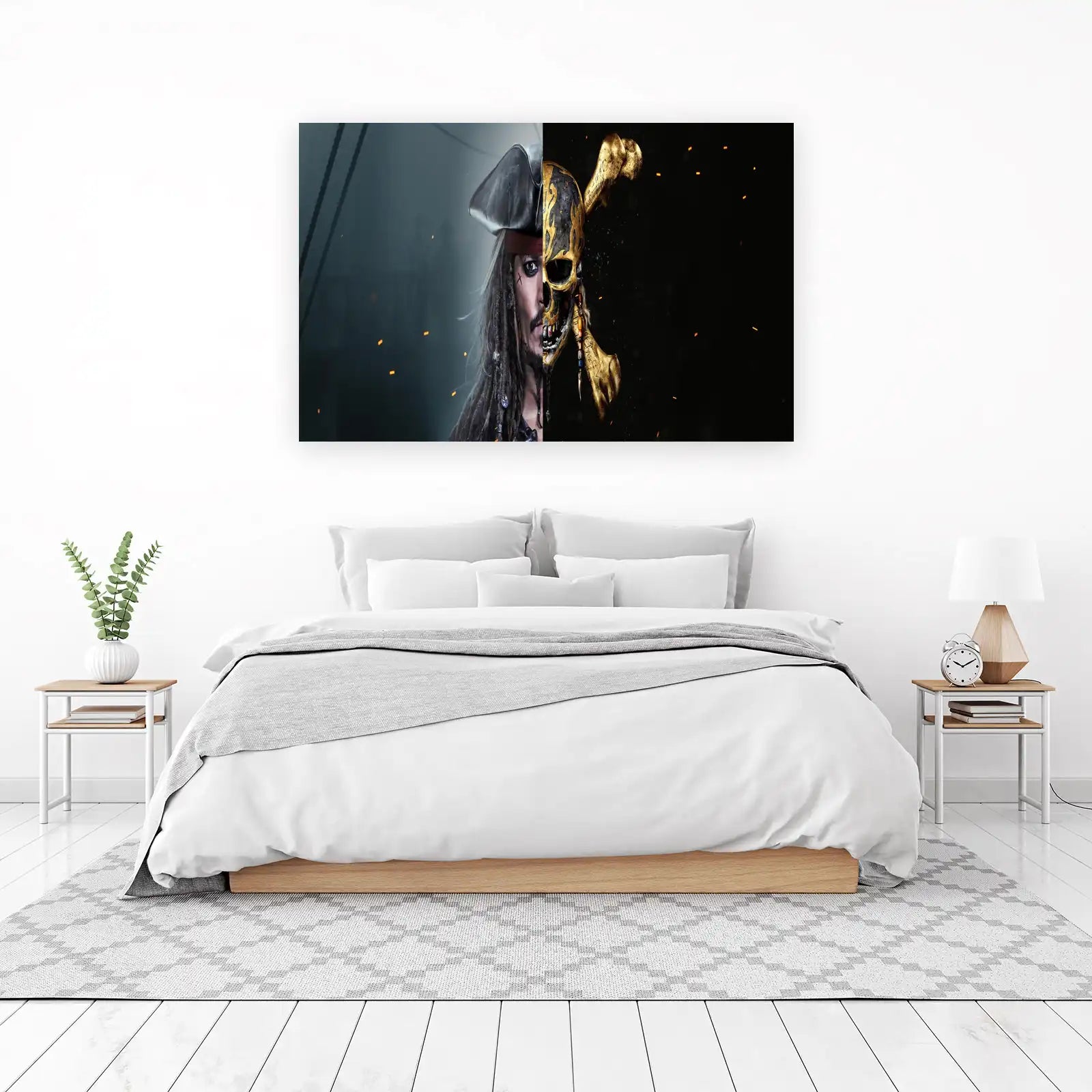 Jack Sparrow Skull Split Wall Art