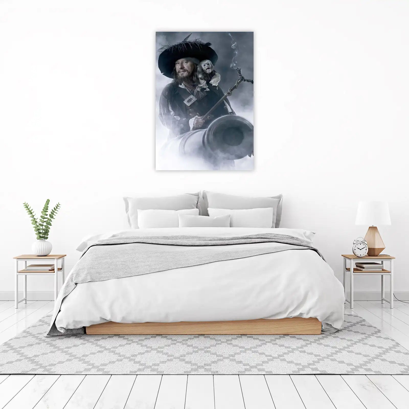 Pirate Captain with Monkey Wall Art