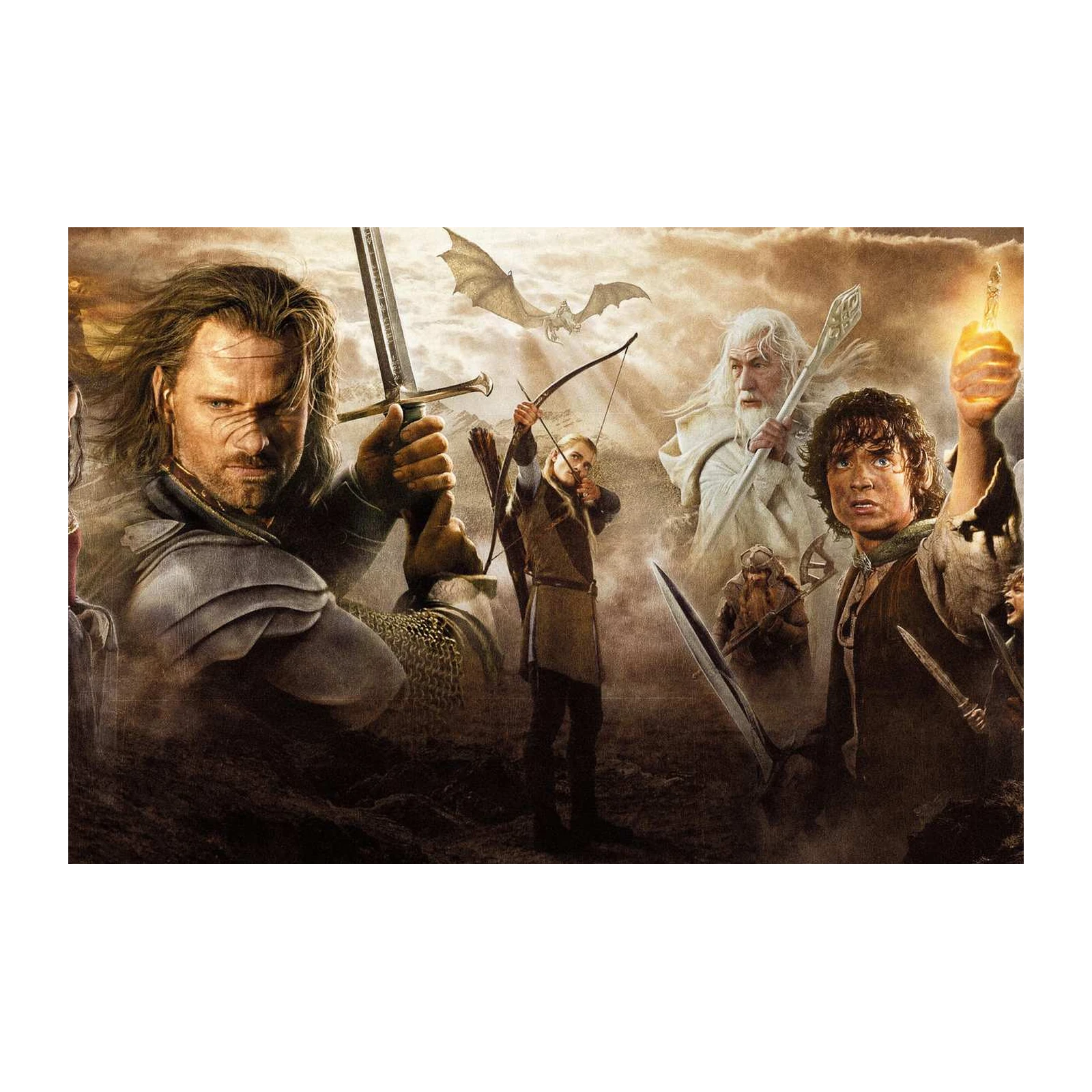 Epic Lord of the Rings Montage Wall Art