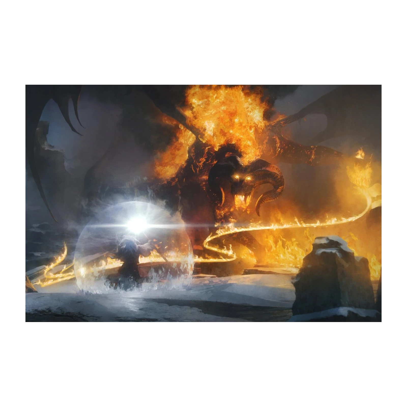 Epic Balrog vs. Wizard Wall Art