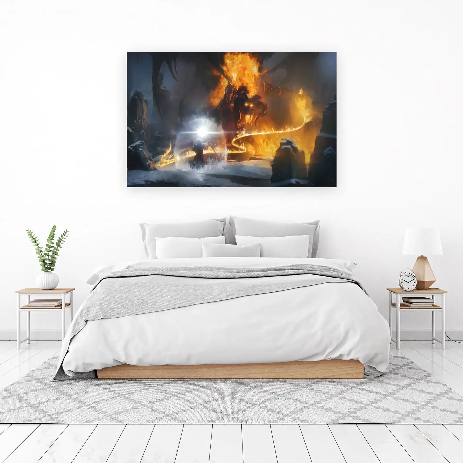 Epic Balrog vs. Wizard Wall Art