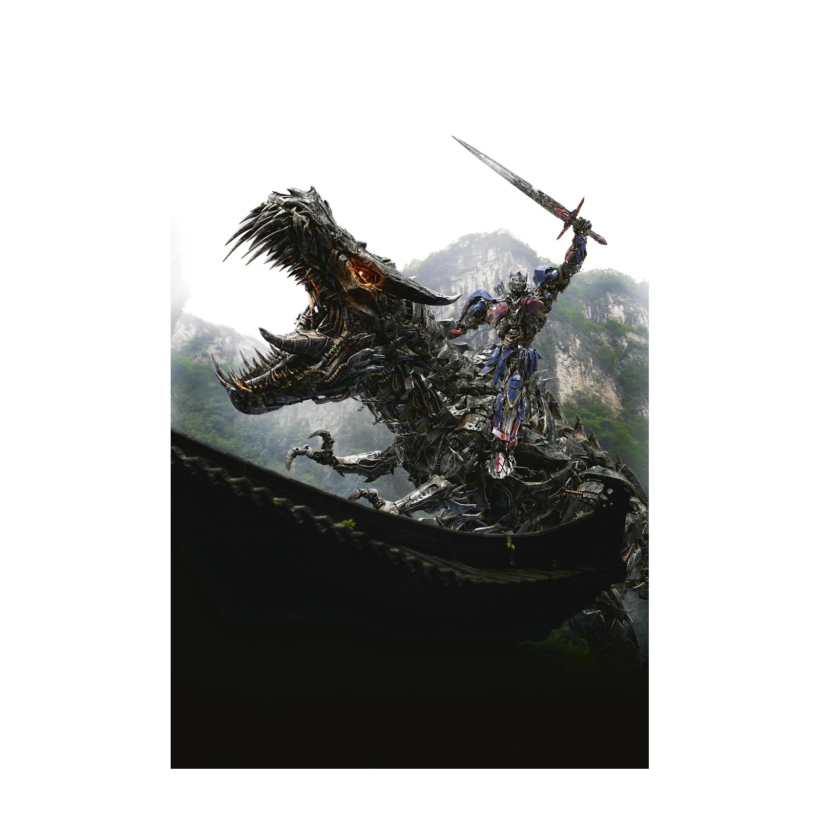 Optimus Prime & Grimlock Epic Action Wall Art