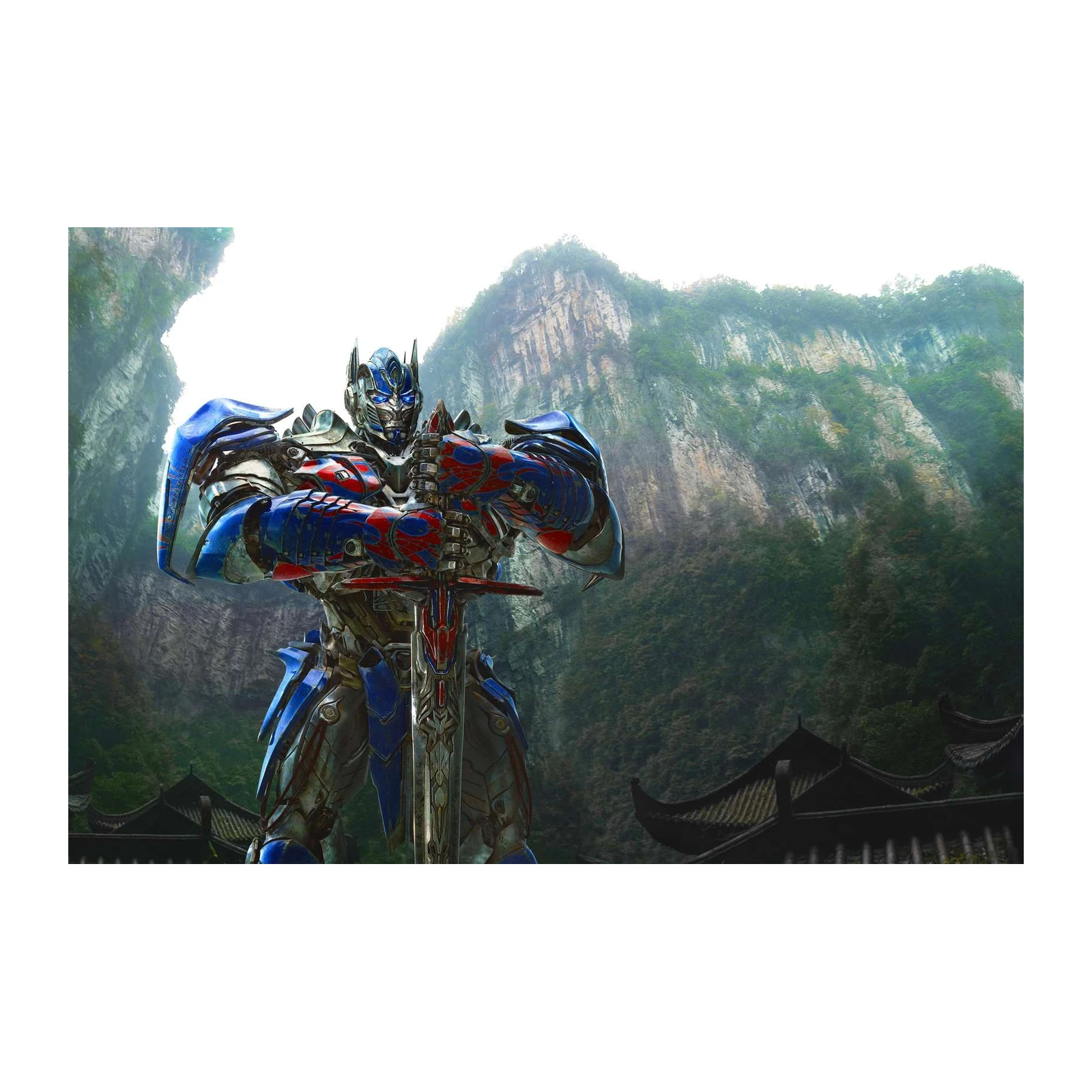 Optimus Prime Epic Sword Battle Wall Art