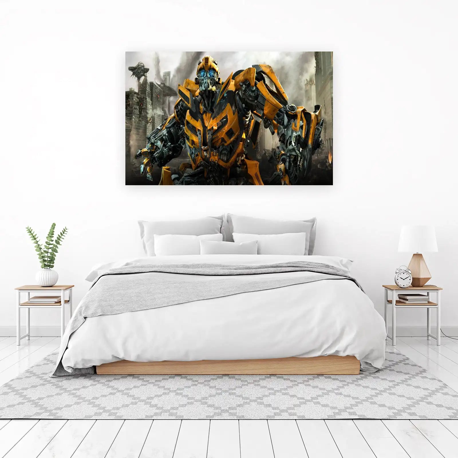 Bumblebee Action Pose Transformers Wall Art