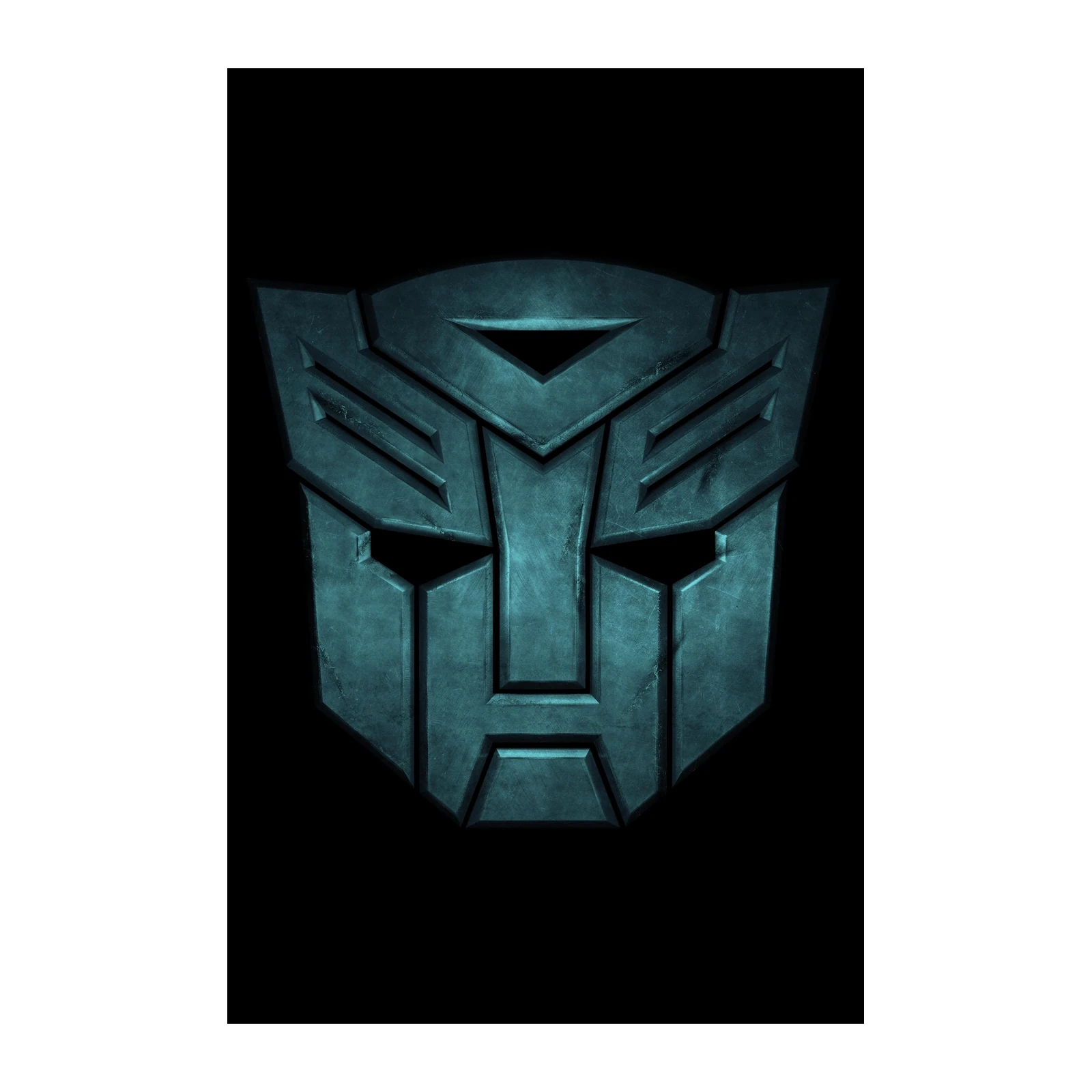 Autobot Logo Teal Textured Wall Art