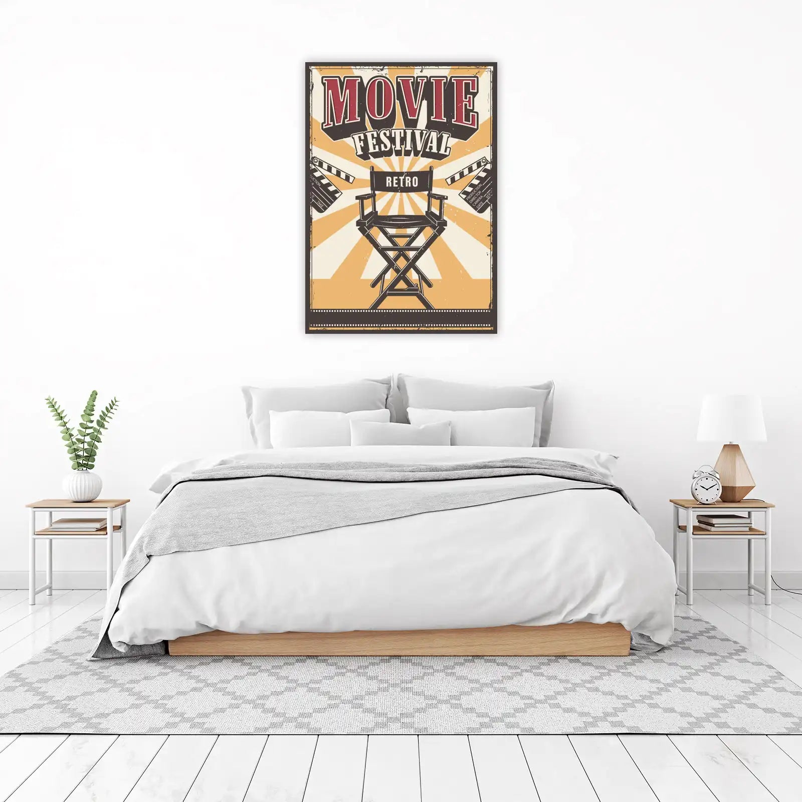 Retro Movie Festival Director's Chair Wall Art