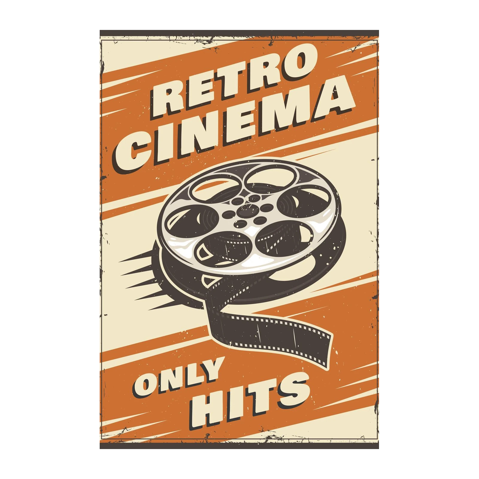 Retro Cinema Reel Wall Art