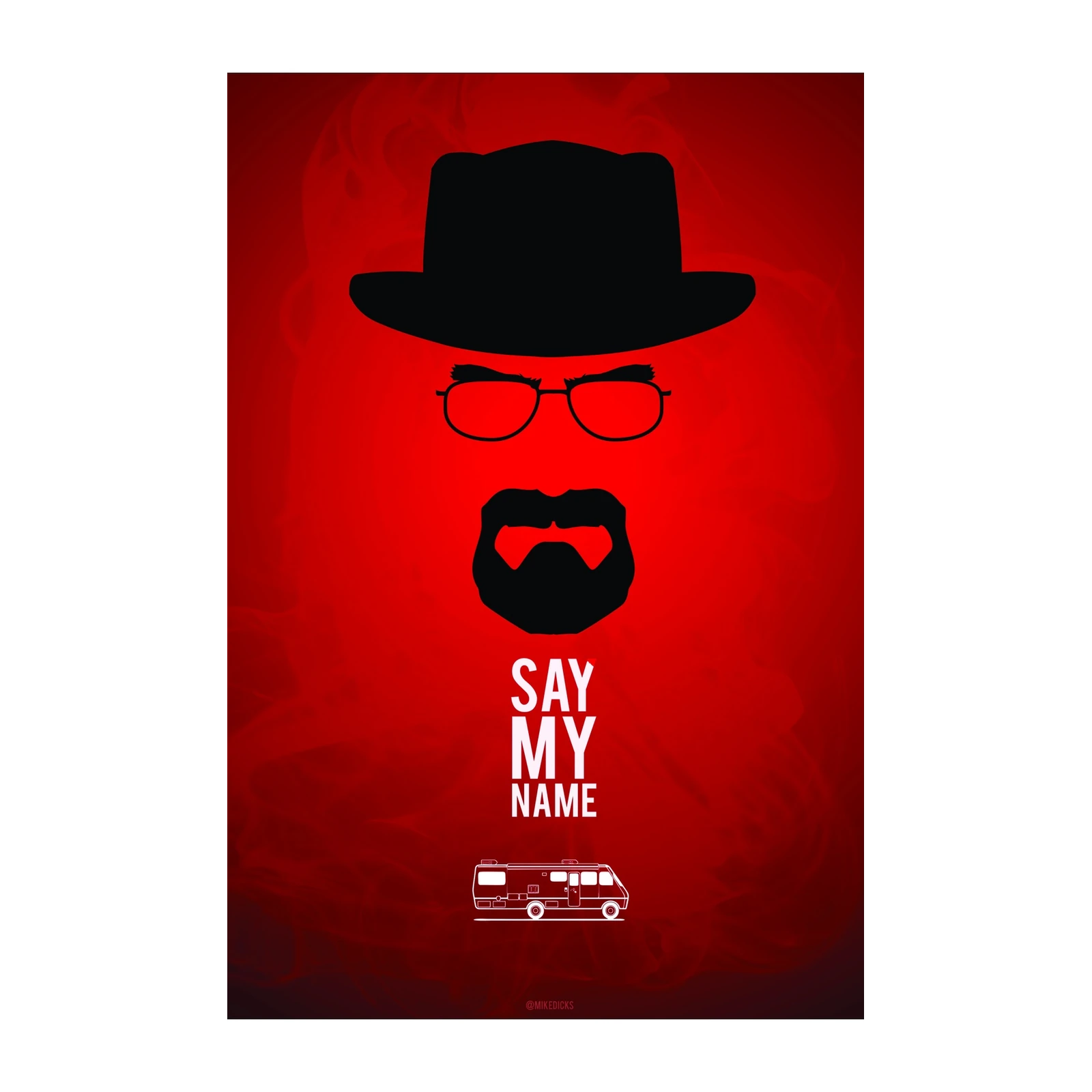 Iconic Heisenberg Say My Name Wall Art