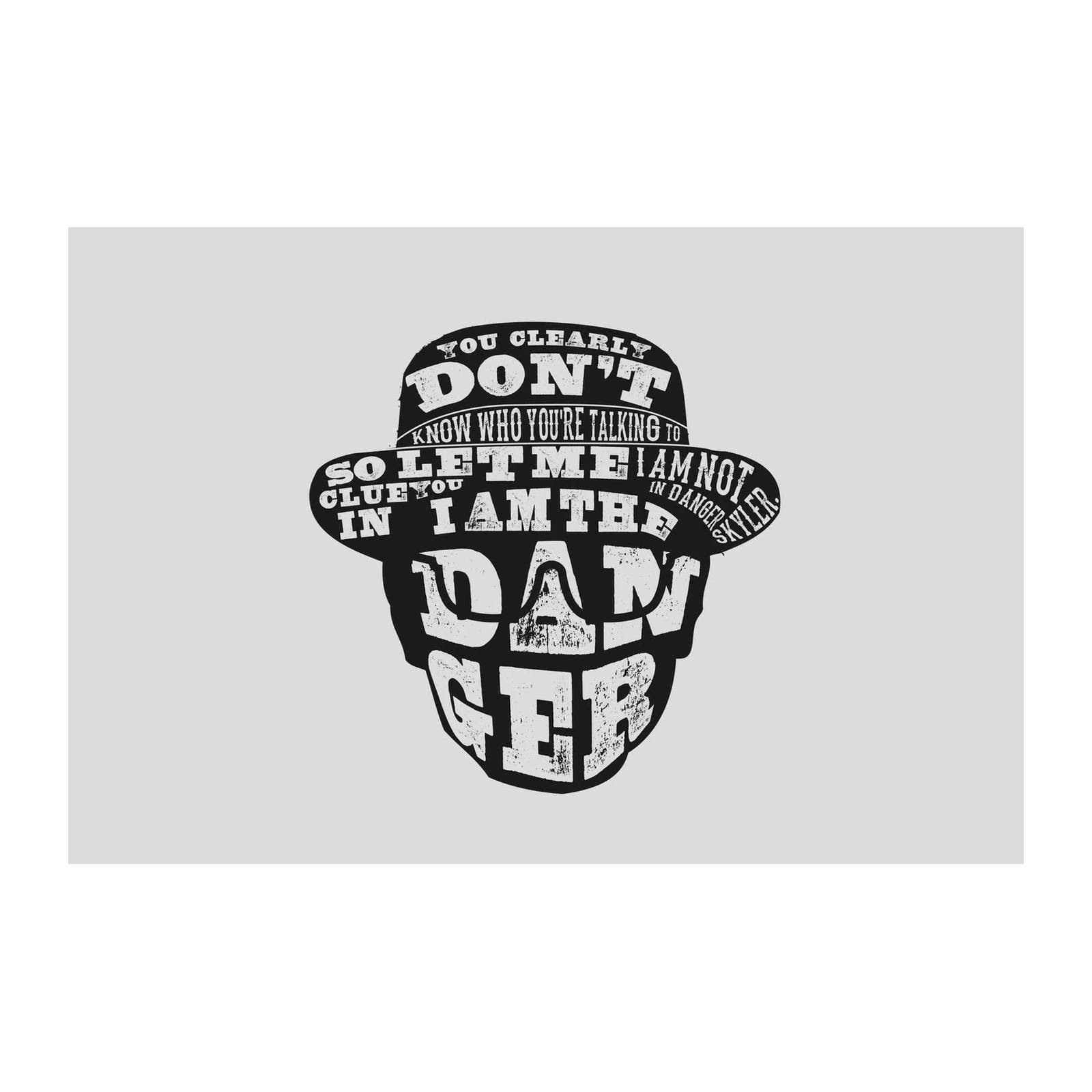 Iconic Heisenberg Quote Typographic Art Wall Art
