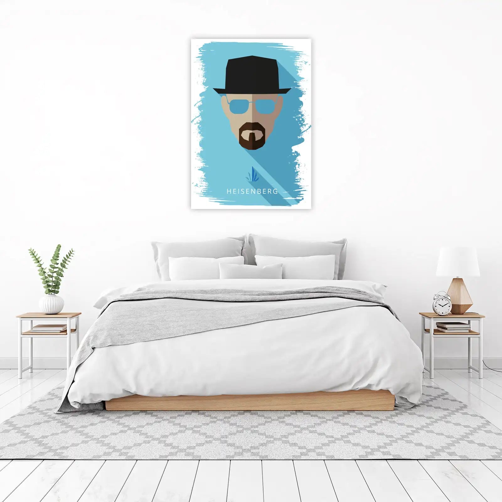 Iconic Heisenberg Portrait Minimalist Wall Art