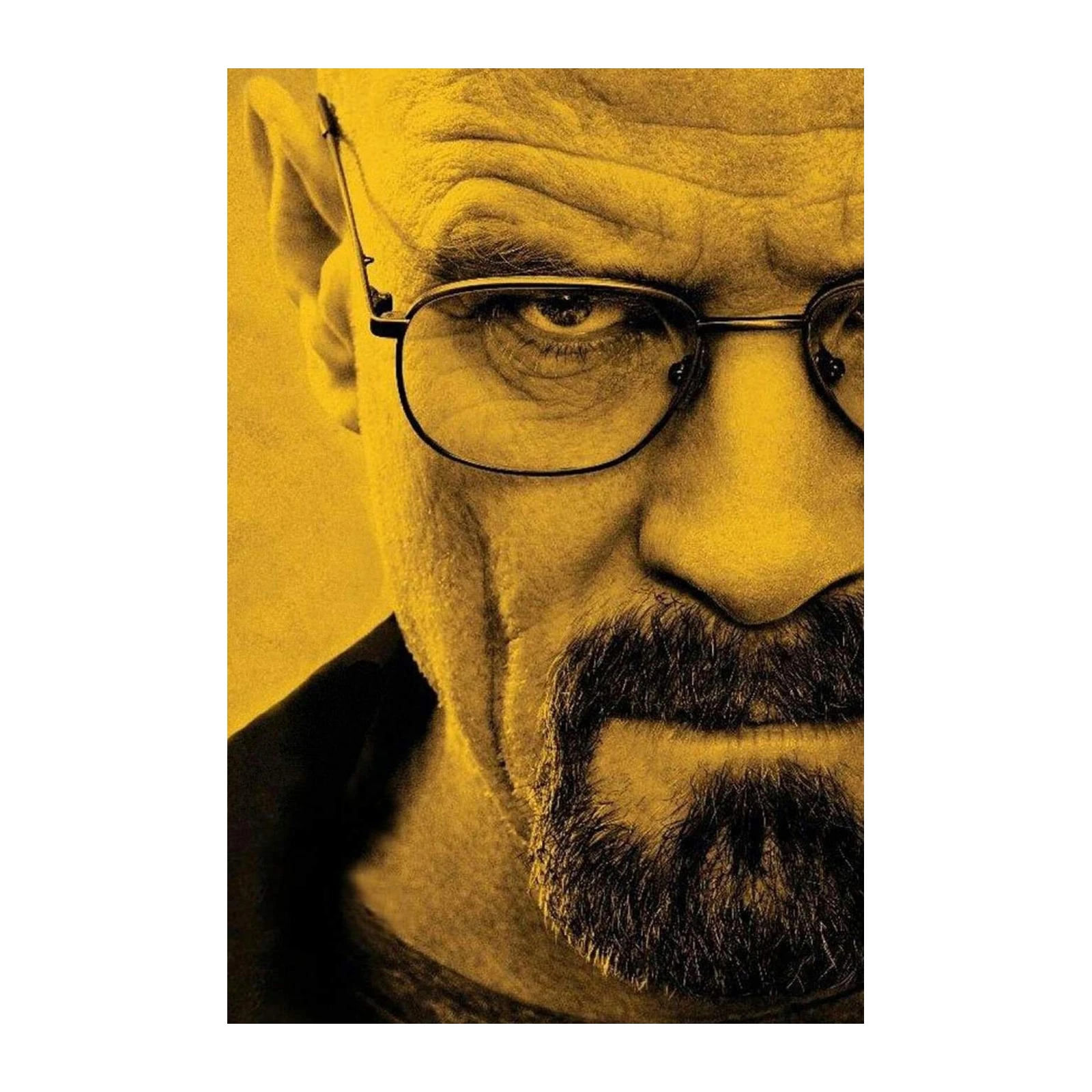 Intense Portrait Walter White Wall Art
