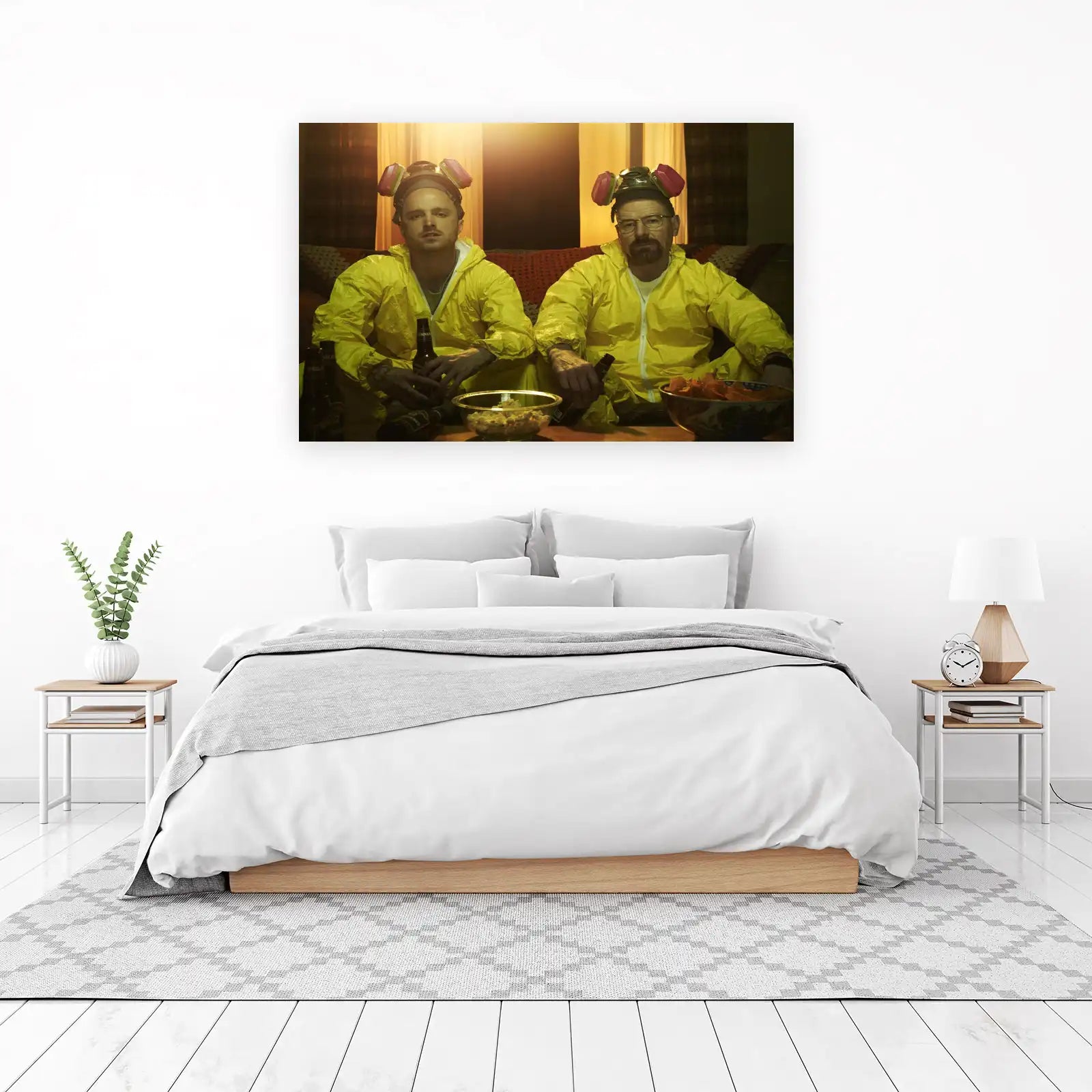 Iconic Breaking Bad Duo Yellow Suit Wall Art