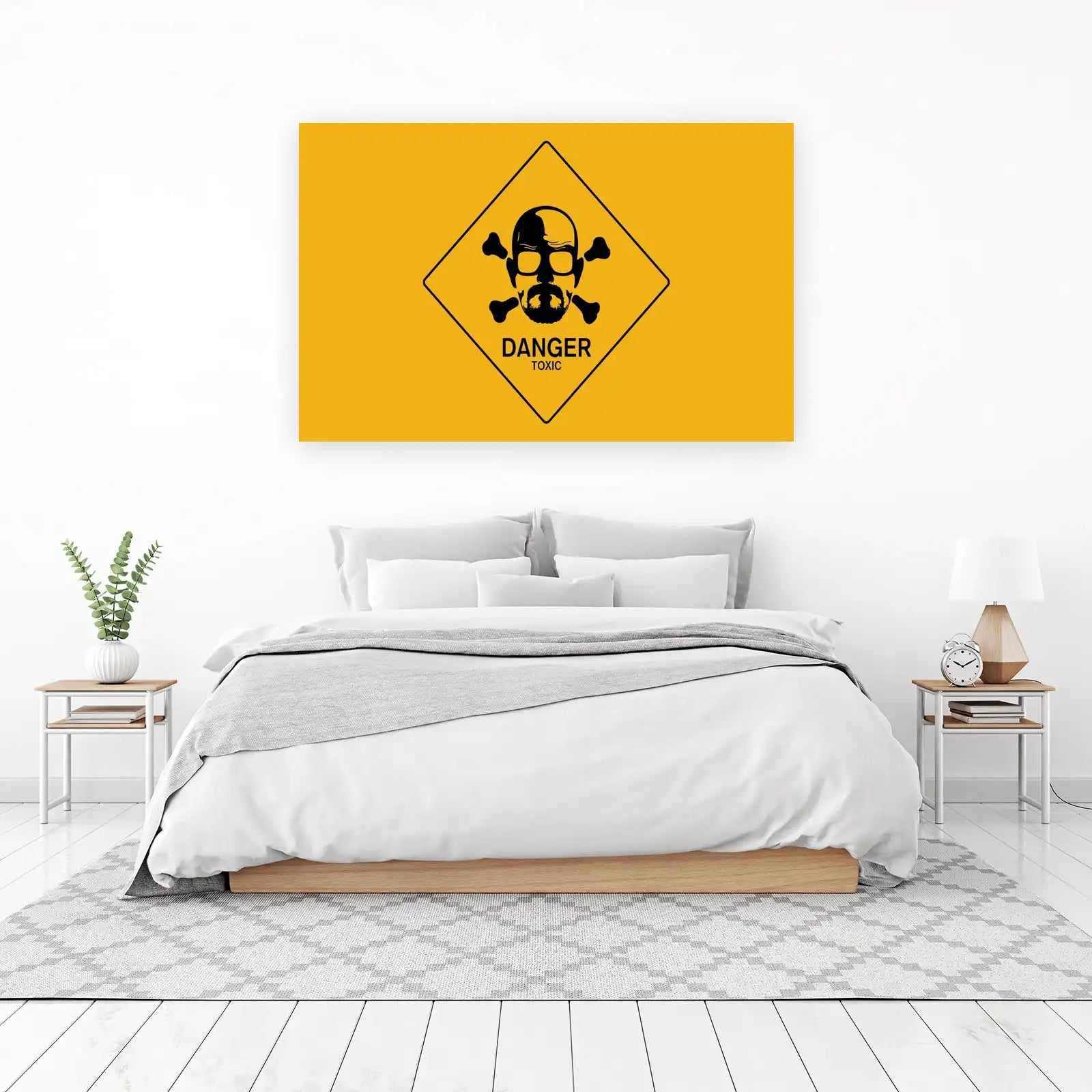 Iconic Danger Toxic Skull Wall Art