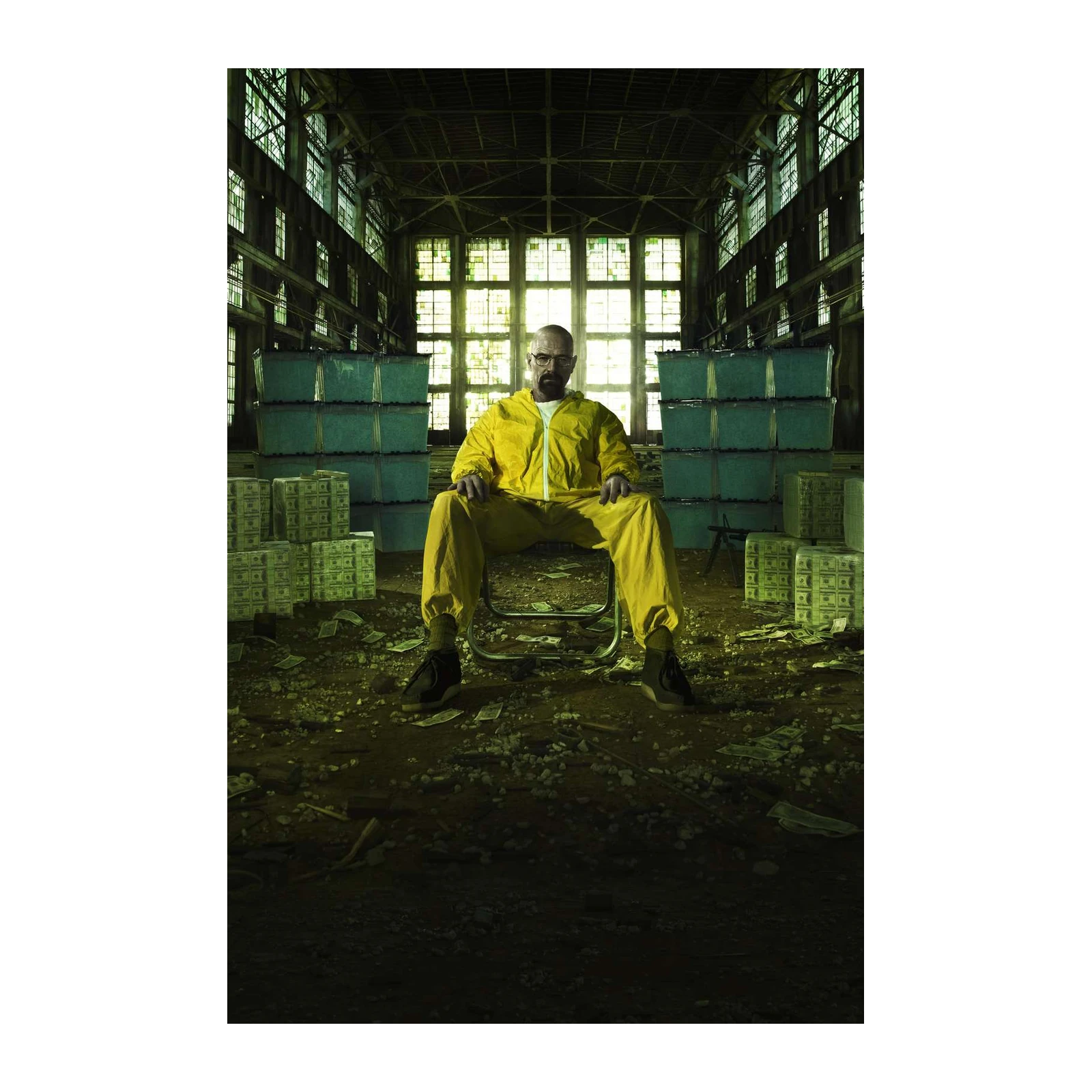 Iconic Yellow Suit Money Heap Wall Art