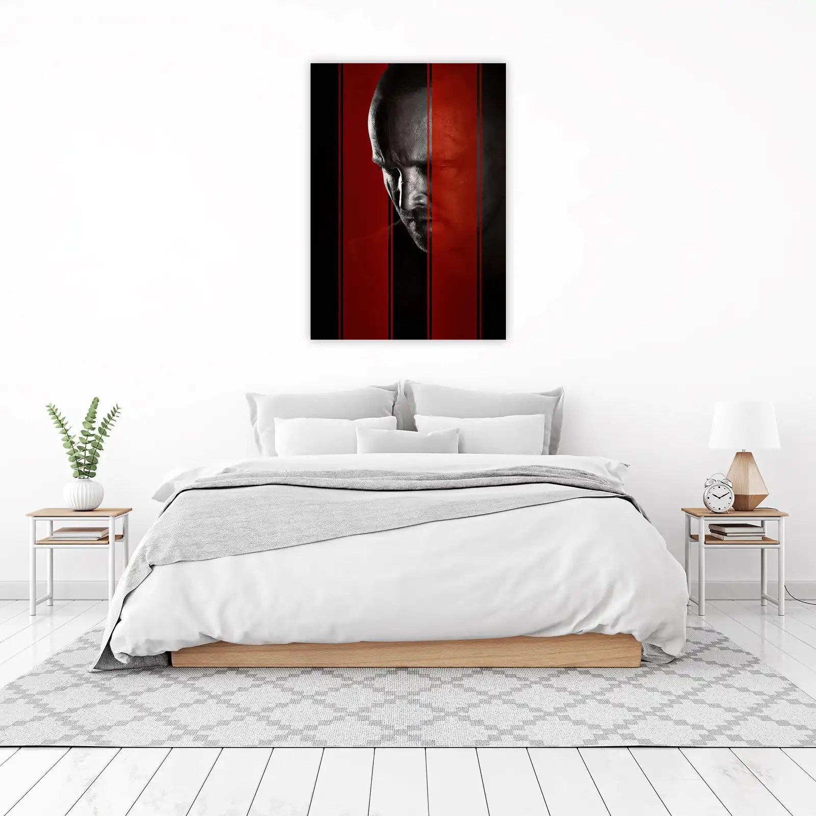 Intense Portrait Red & Black Wall Art