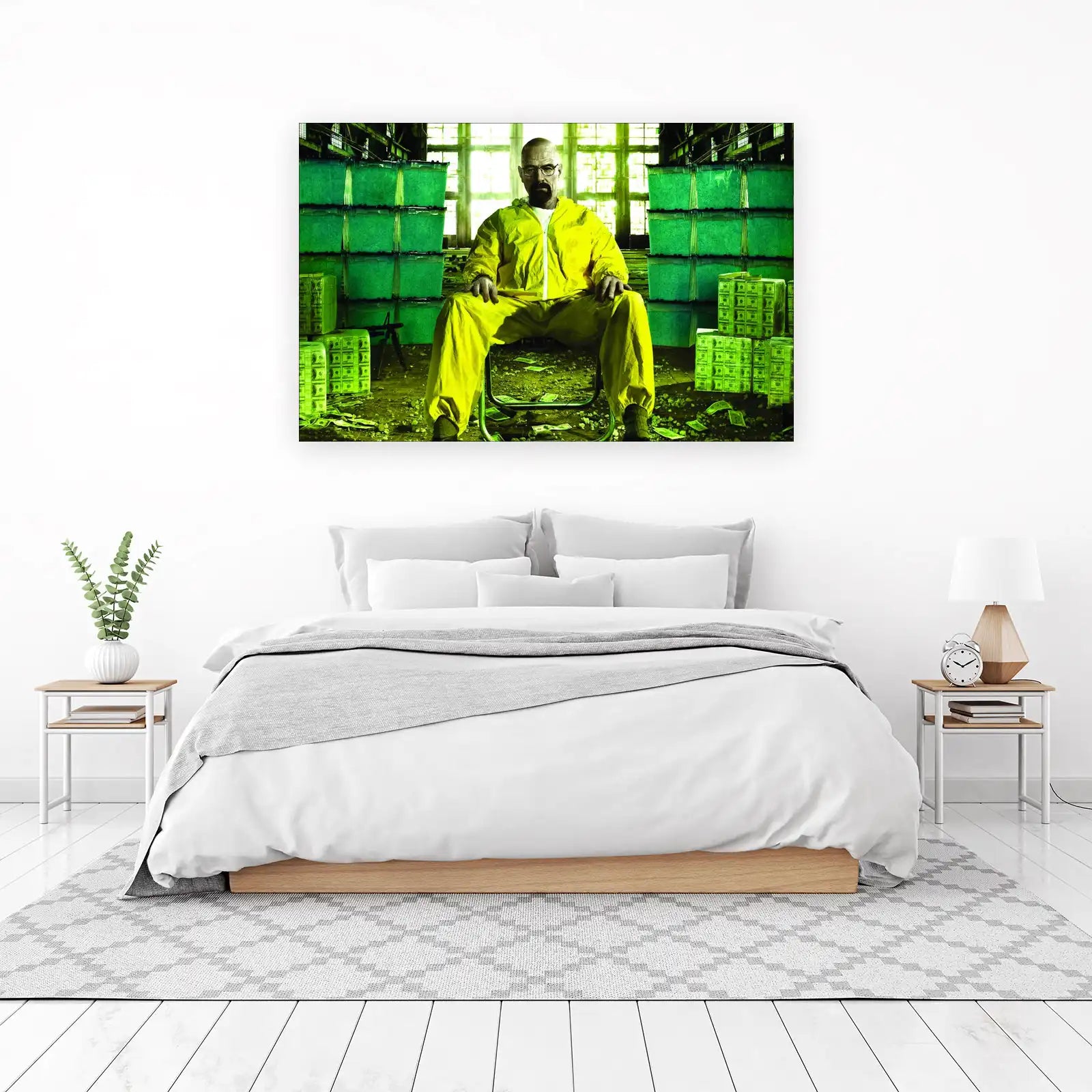 Iconic Walter White Yellow Hazmat Wall Art