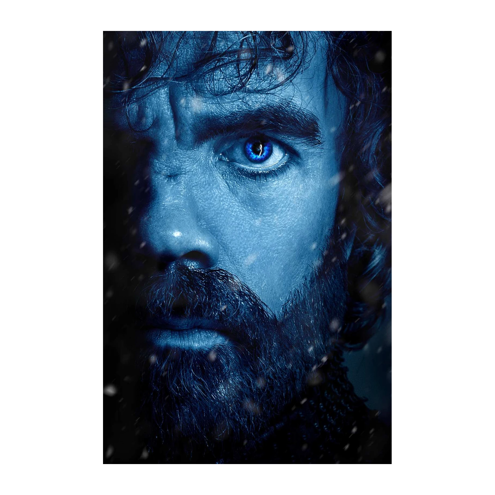 Intense Blue Portrait Arya Stark Wall Art