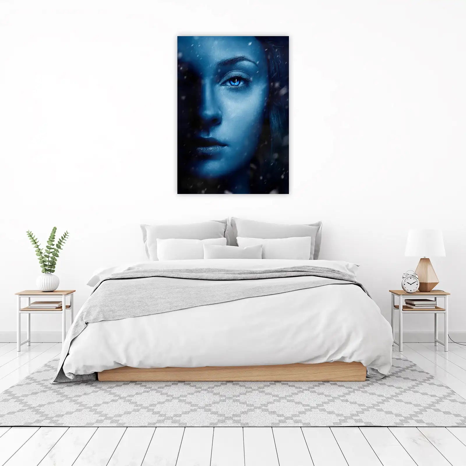 Enchanting Blue Eye Portrait Wall Art