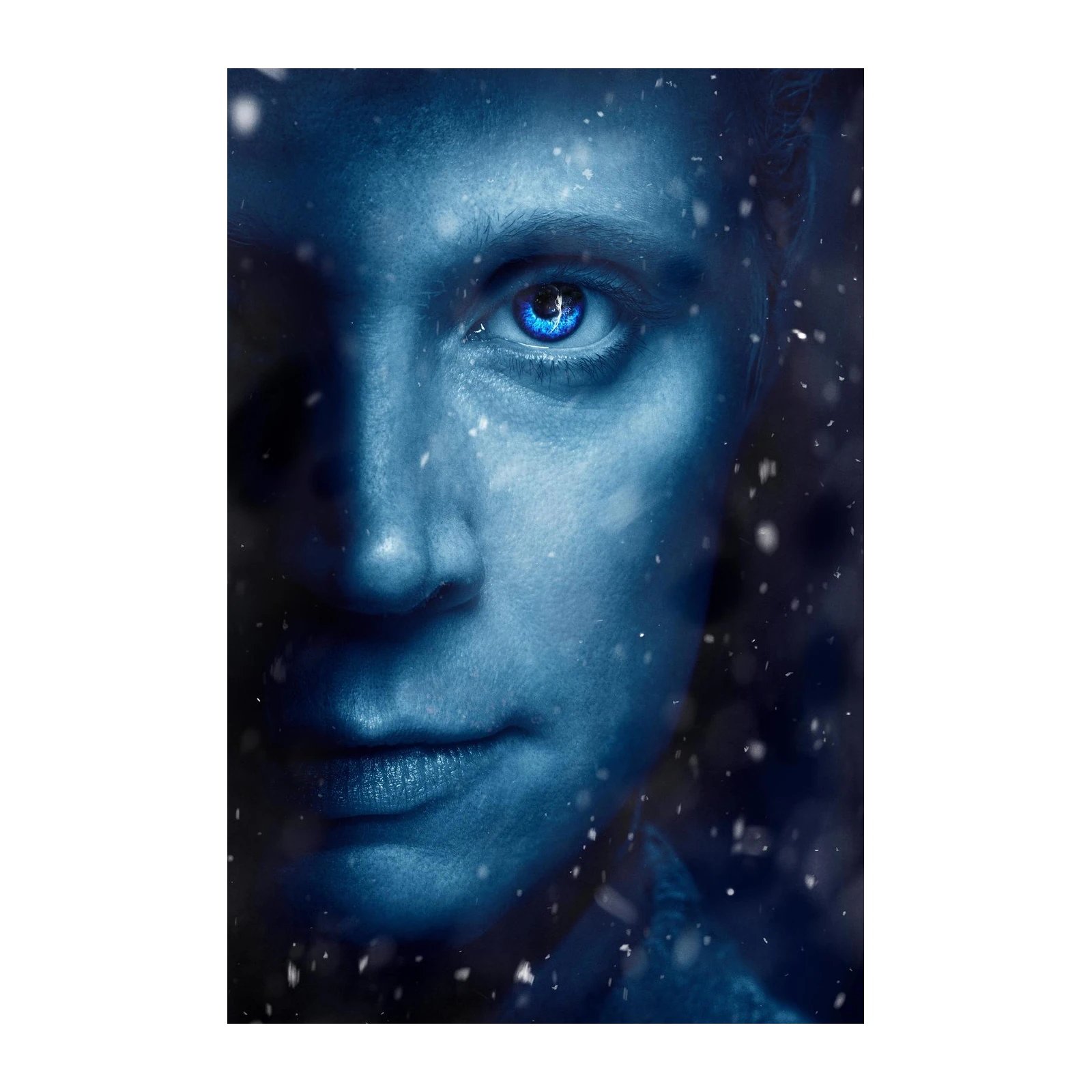 Striking Blue Eye Portrait Wall Art