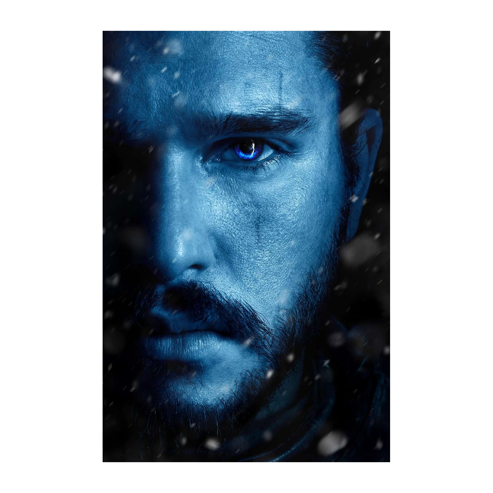 Intense Jon Snow Blue Eye Wall Art