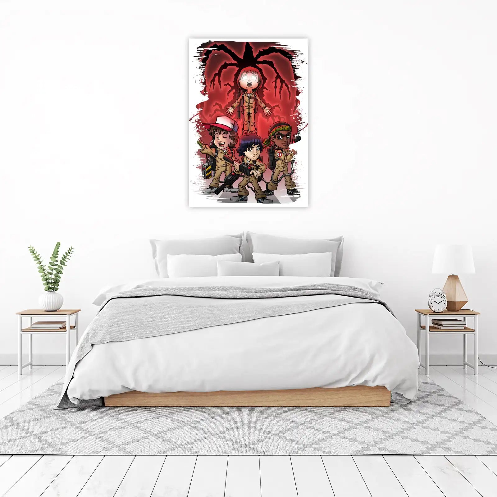 Stranger Things Ghostbusters Squad Wall Art